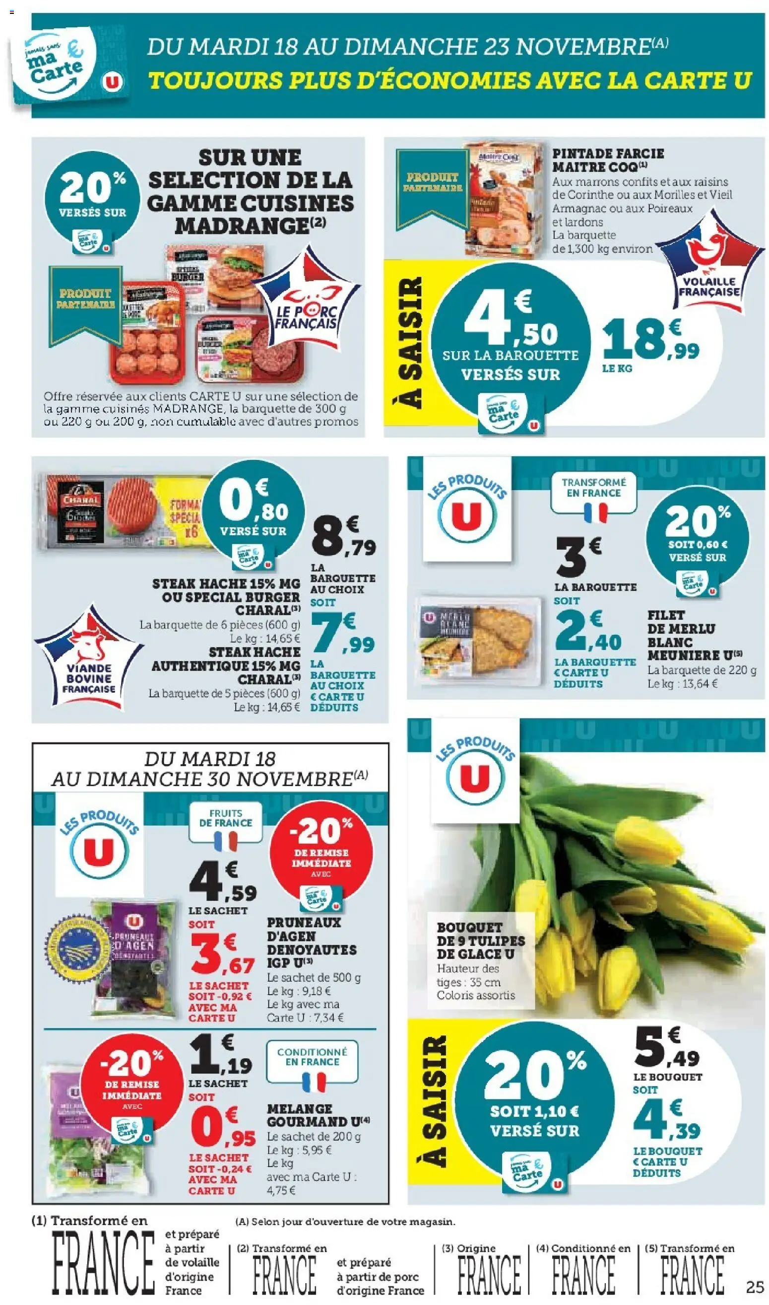 {H1} | Page: 25 | Produits: Volaille, Lardons, Pruneaux, Porc