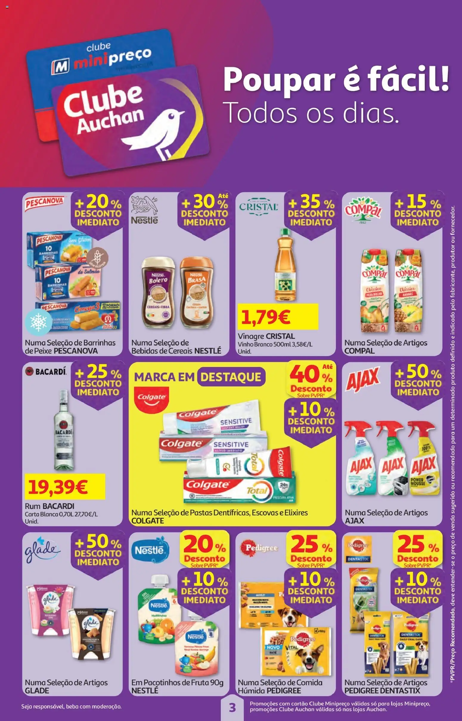 Minipreço folheto │ válido de 12.02.2026 | Página: 3 | Produtos: Salmão, Nestlé, Peixe, Cereais