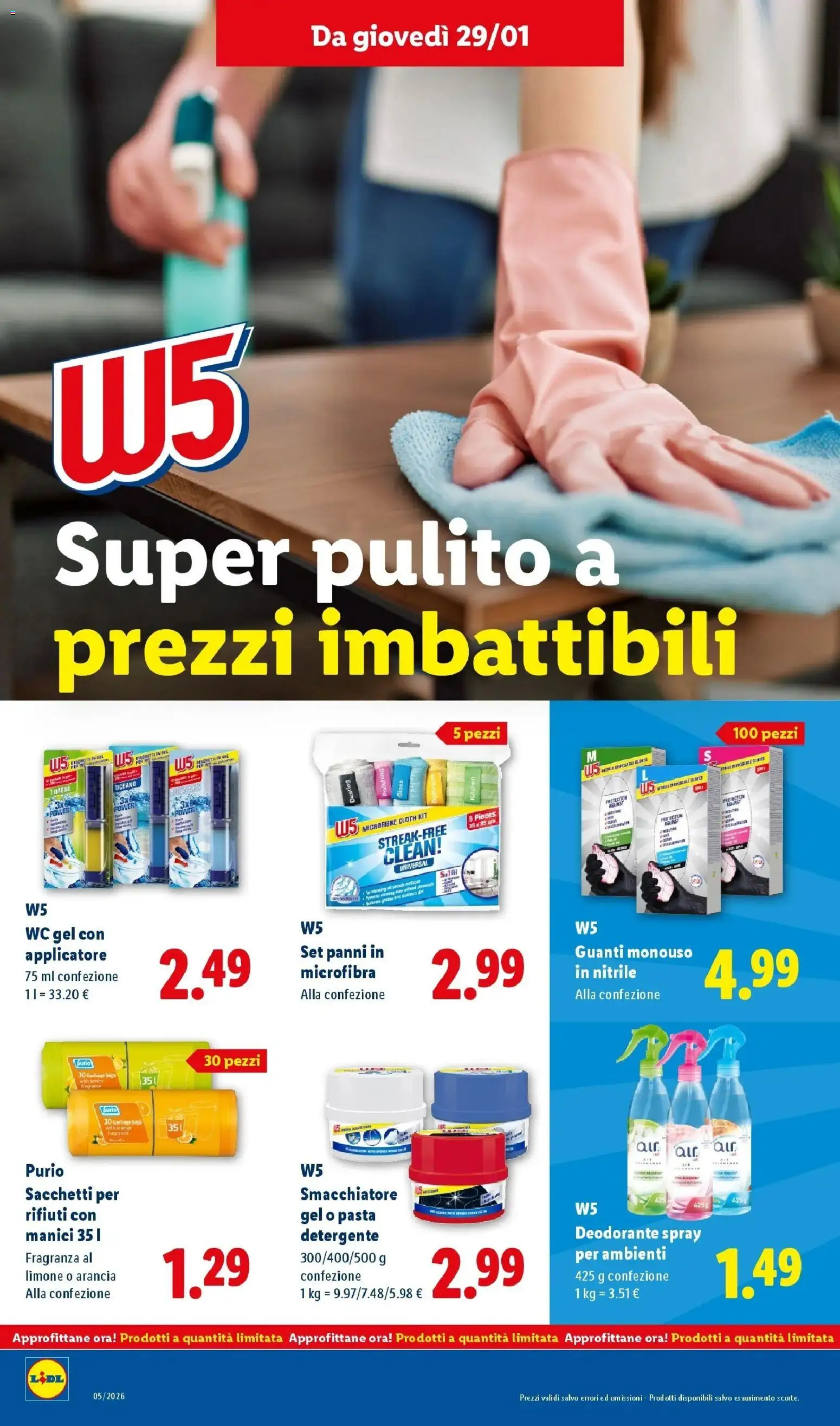 Volantino Lidl del 22.01.2026 | Pagina: 24 | Prodotti: Deodorante, Detergente, Limone, Guanti