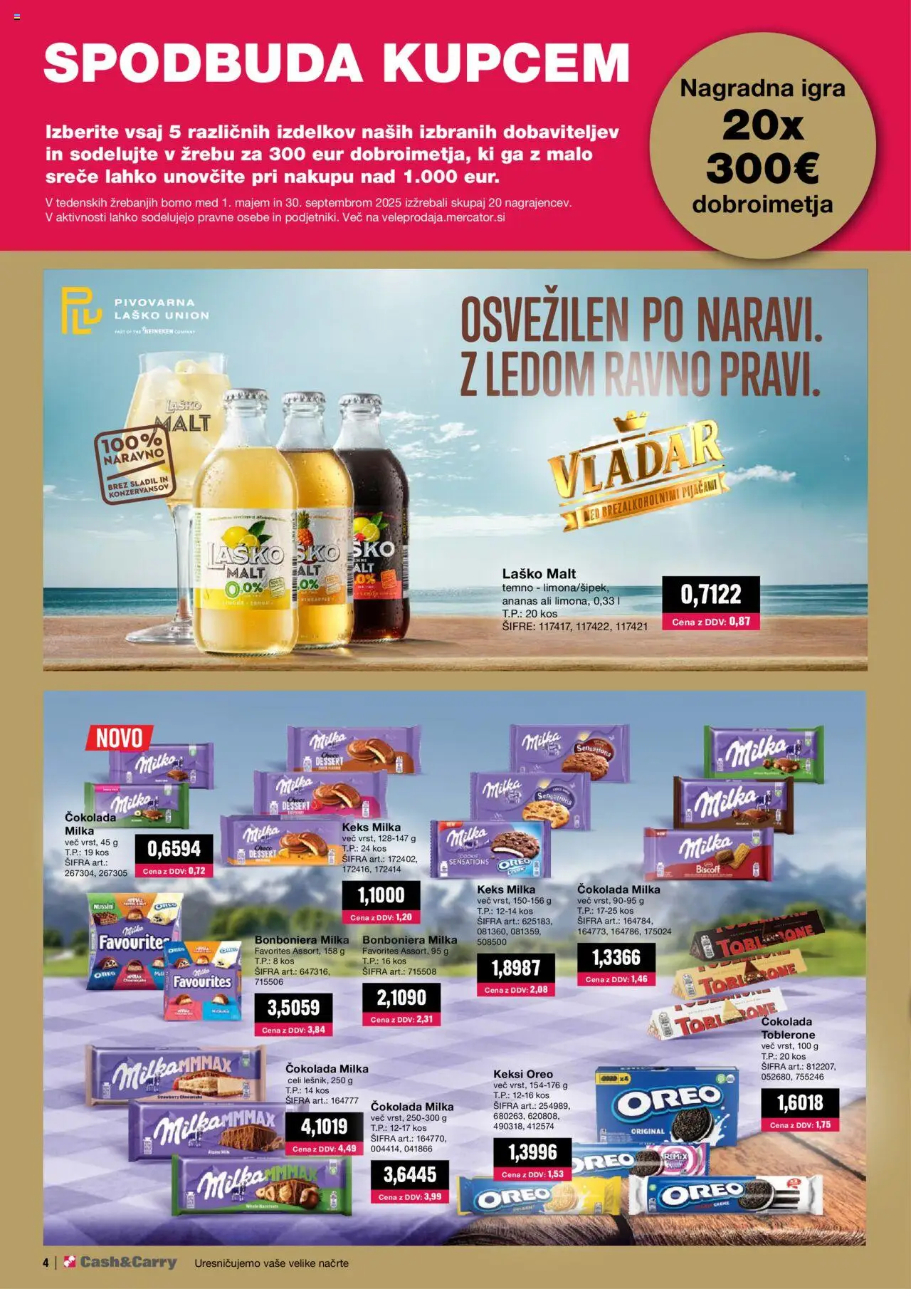 Mercator katalog │ velja od 01.09.2025 | Stran: 4 | Izdelki: Falafel, Keksi, Igra, Cokolada