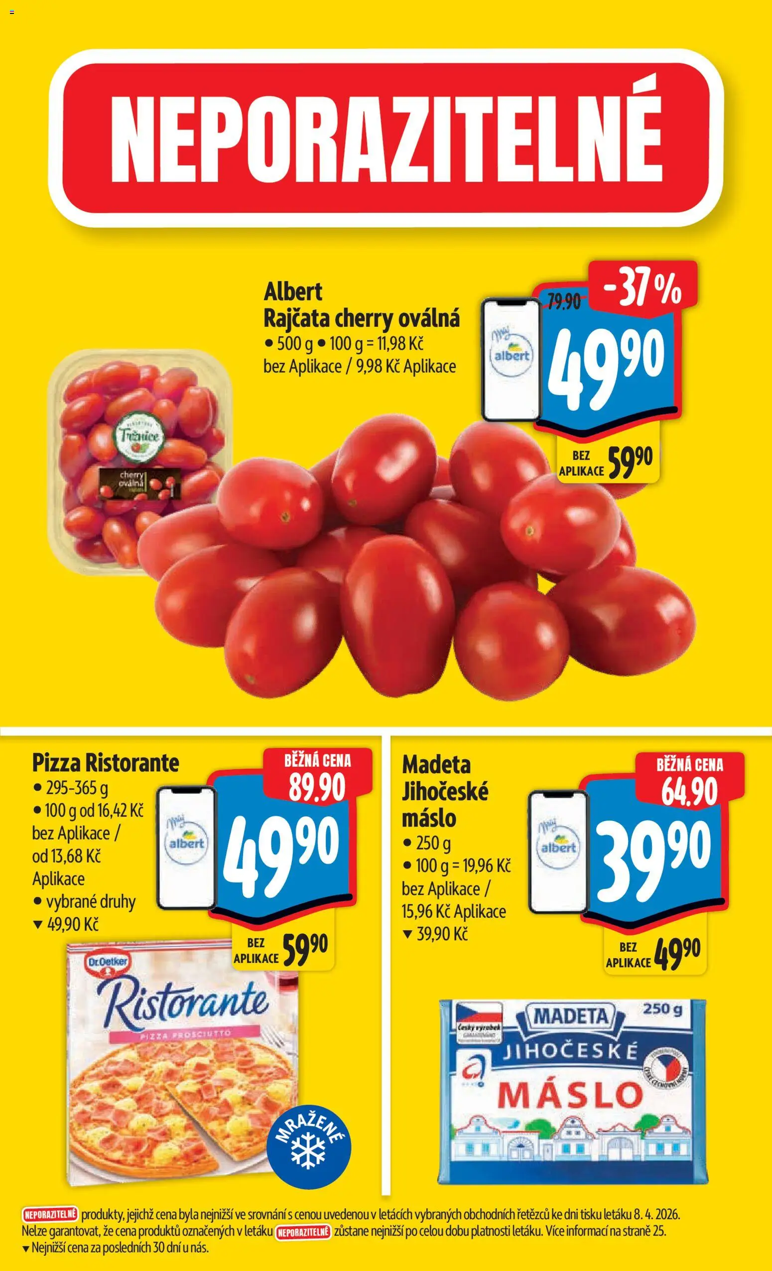 Albert leták - Hypermarket od 15.04.2026 | Strana: 3 | Produkty: Pizza, Prosciutto, Rajčata, Pizza Ristorante