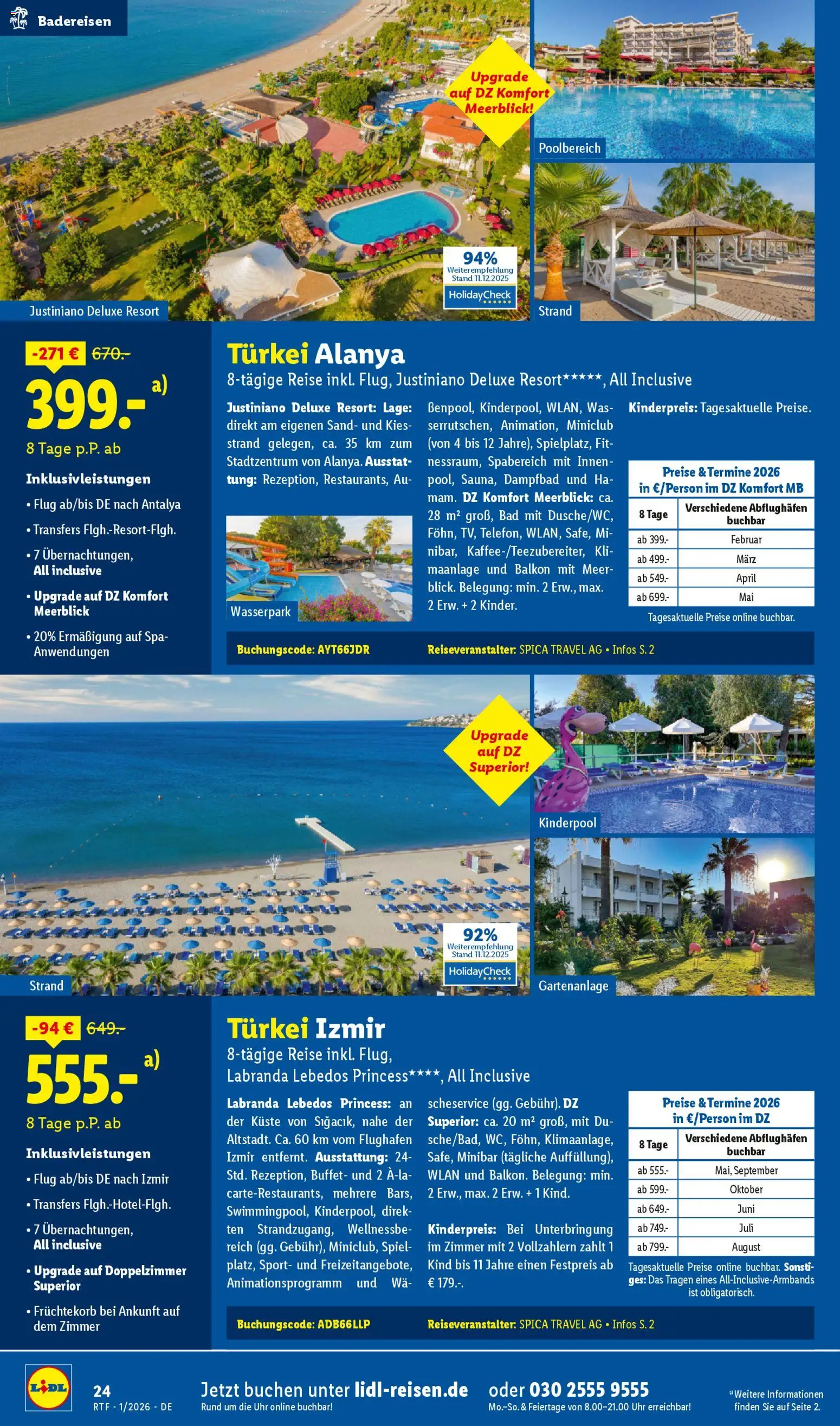 Lidl Reisen - Prospekt – gültig ab 14.01.2026 | Seite: 24 | Produkte: Spiel, Klimaanlage, Bad, Uhr