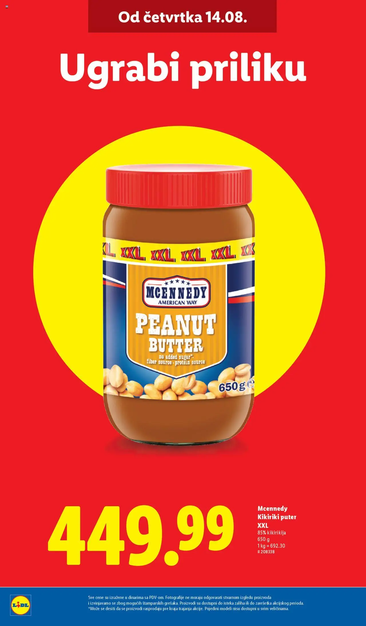 Lidl katalog - važi od 14.08.2025 | Strana: 6 | Proizvode: Protein, Kikiriki puter, Kikiriki, Puter