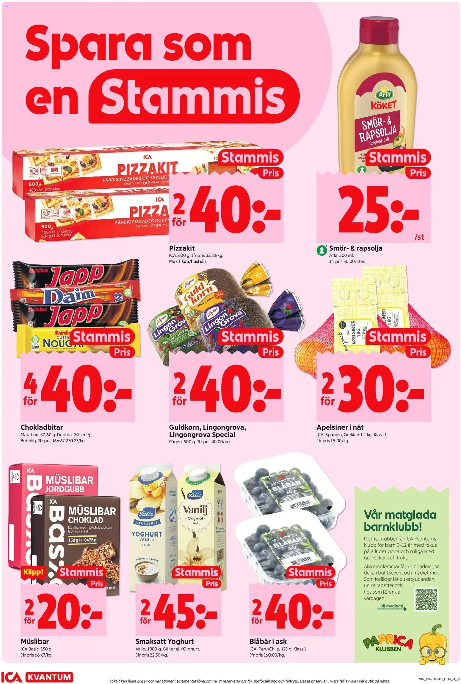 ICA Kvantum reklamblad aktuell från 05.01.2026 | Sida: 2 | Produkter: Yoghurt, Choklad, Blåbär, Tomatsås
