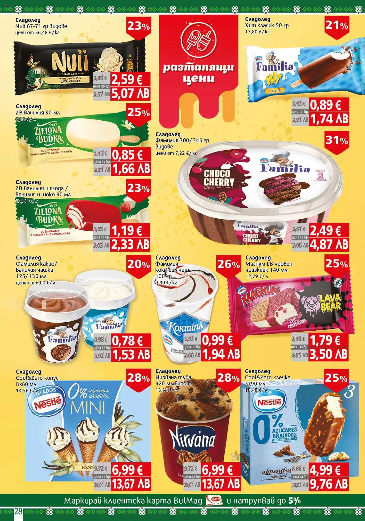 {H1} | Страница: 28 | Продукти: Чаша, Сладолед, Calvados