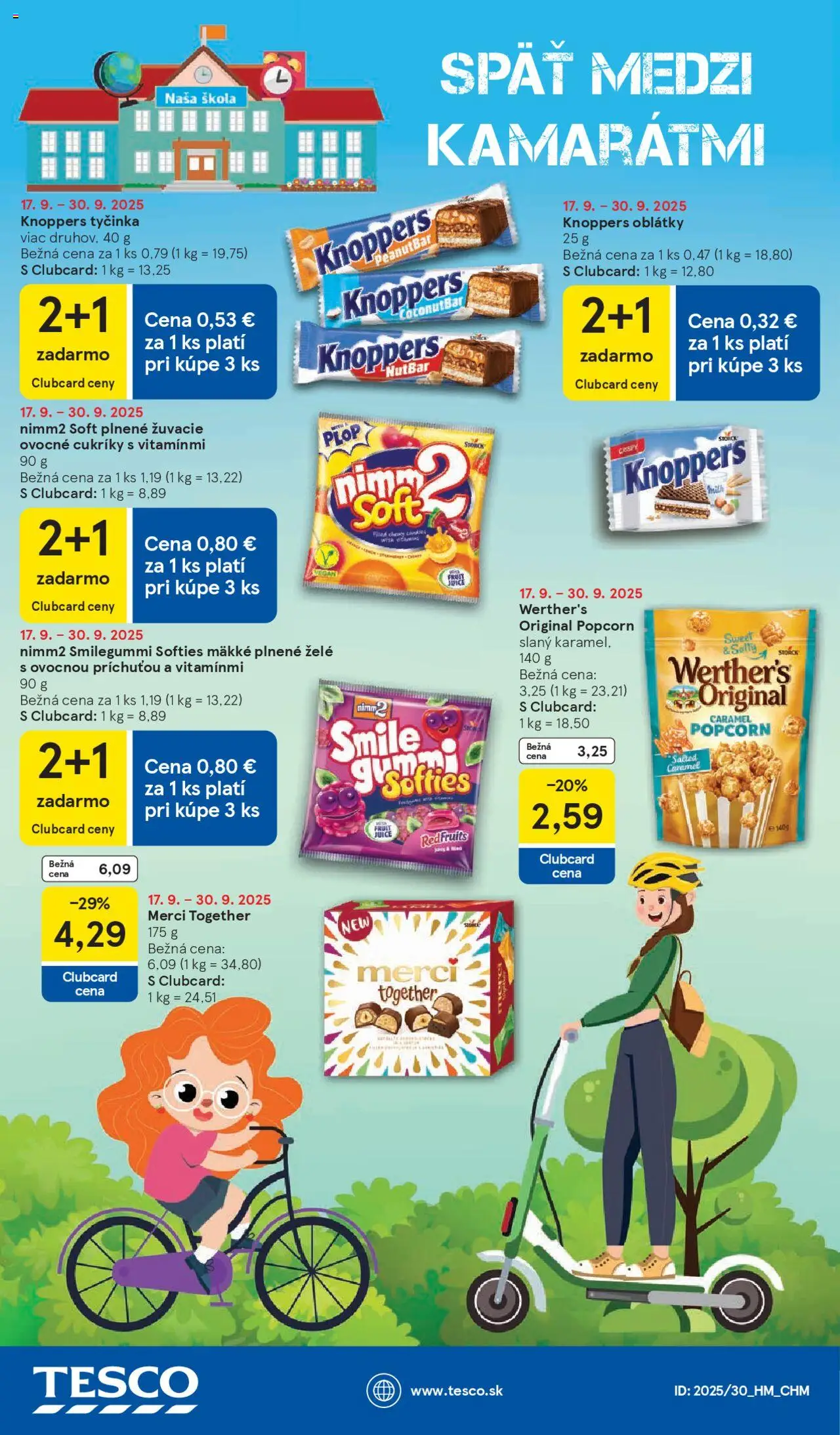 Nové Tesco akcie – leták je platný od 17.09.2025 | Strana: 35 | Produkty: Merci, Cukríky
