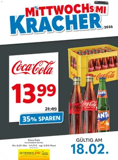 Getränkeland Mittwochs Kracher ab 18.02.2026 gültig