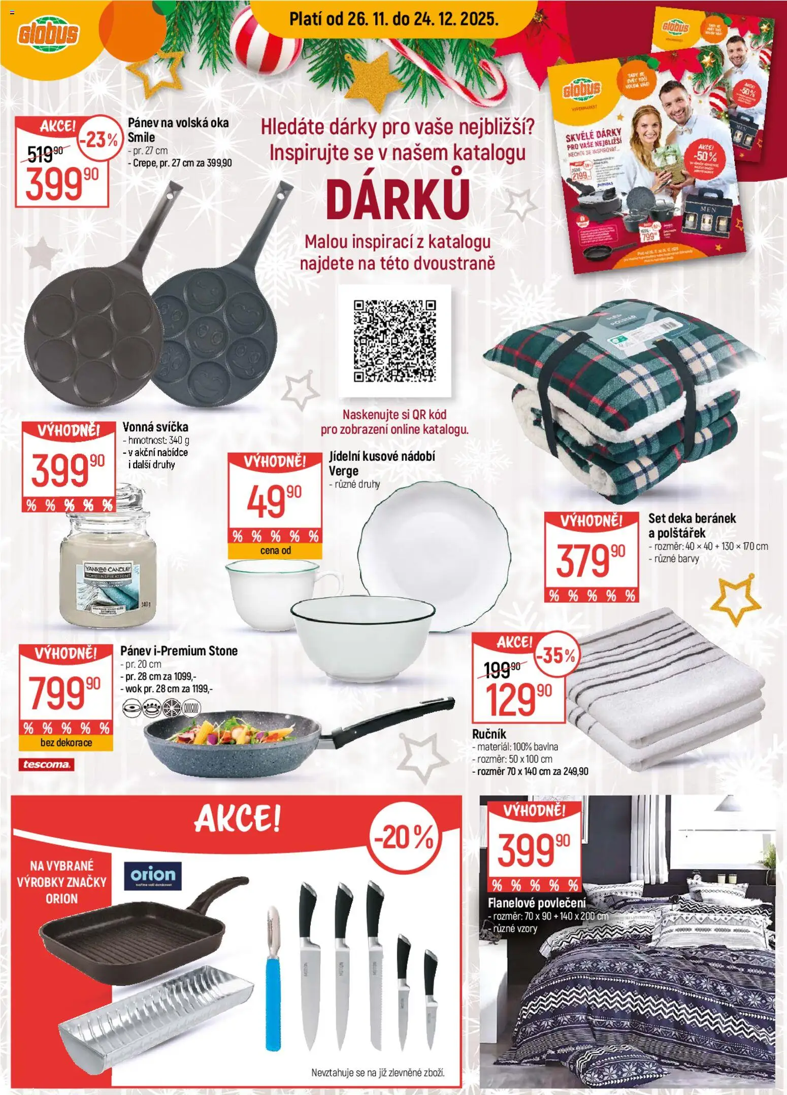 Globus leták od 03.12.2025 | Strana: 24 | Produkty: Globus, Deka, Flanelové povlečení, Dekorace