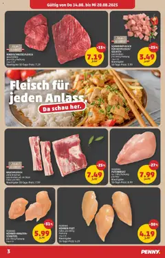 Penny Markt - Eröffnung in 5204 Straßwalchen gültig ab 14.08.2025 | Seite: 3 | Produkte: Schweinefleisch