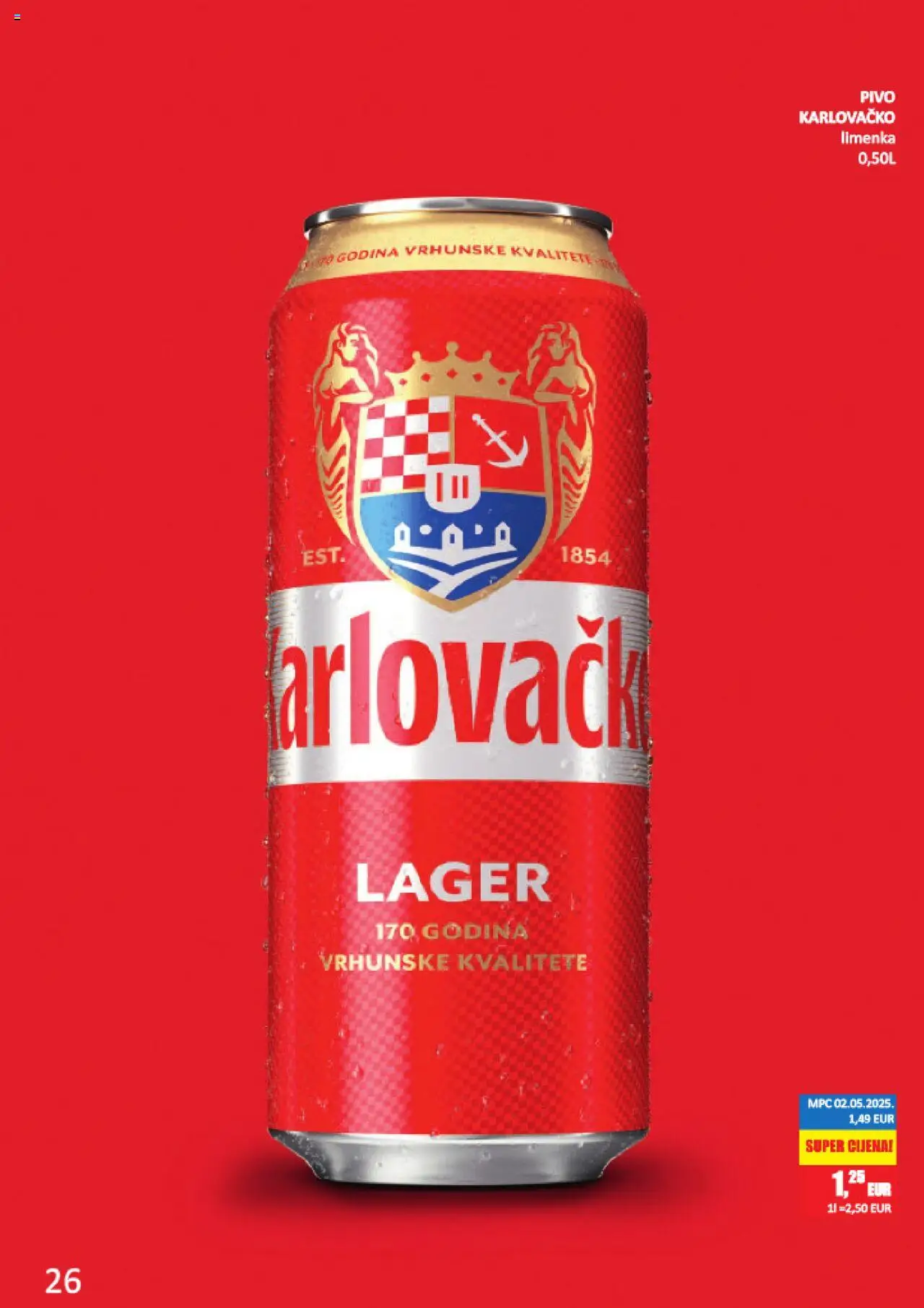 Vrutak katalog | vrijedi od 15.09.2025 | Stranica: 26 | Proizvodi: Karlovačko, Pivo