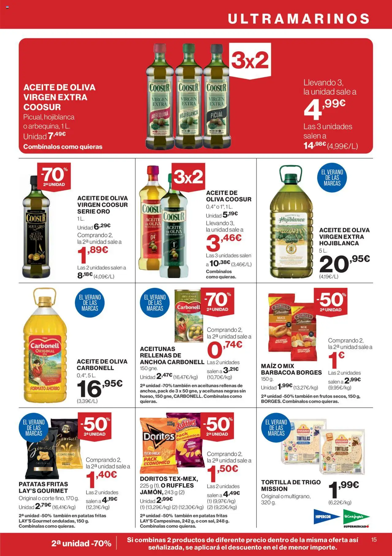 Hipercor catálogo │ válido desde el 14.08.2025 | Página: 17 | Productos: Aceite, Aceite de oliva, Barbacoa, Anchoa