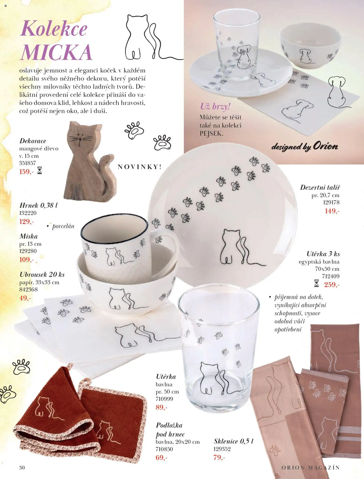 Orion leták - Jaro/Léto 2026 od 09.03.2026 | Strana: 30 | Produkty: Hrnec, Miska, Talíř, Sklenice