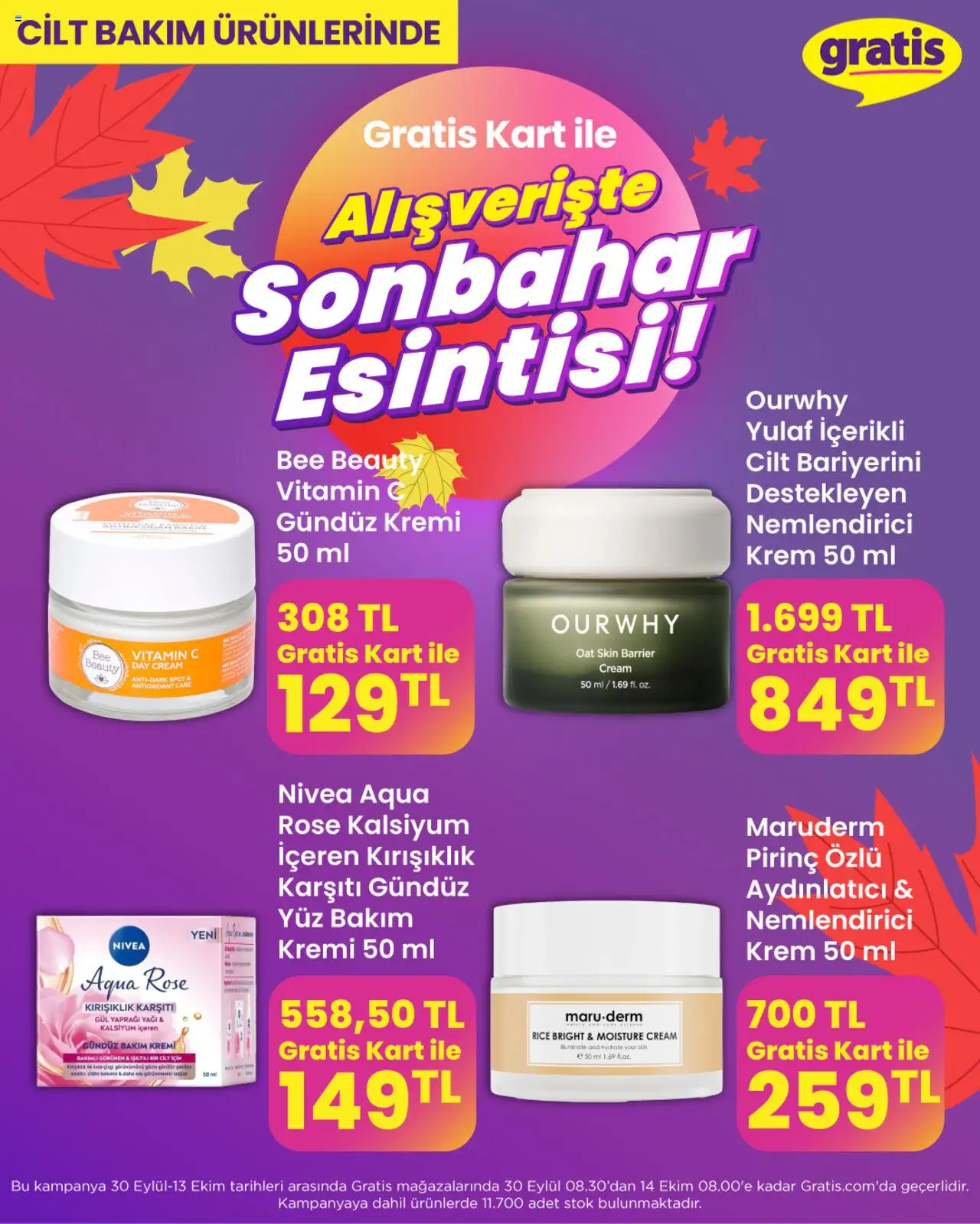 Gratis Sonbahar Esintisi - 30.09.2025 tarihinden itibaren geçerlidir | Sayfa: 5 | Ürünler: Gül, Krem, Pirinç, Yulaf