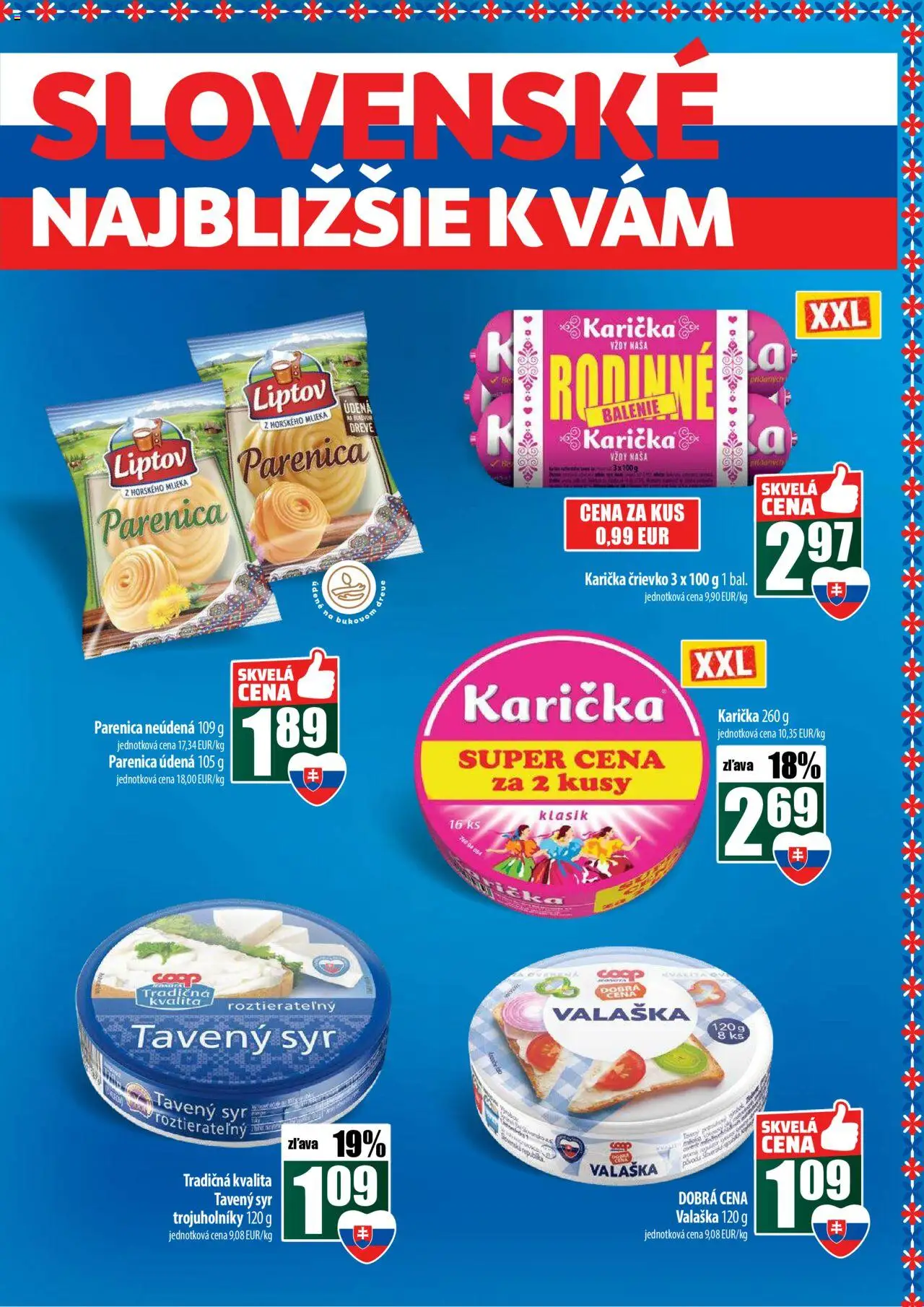 Nové COOP Jednota akcie – leták je platný od 02.10.2025 | Strana: 7 | Produkty: Syr