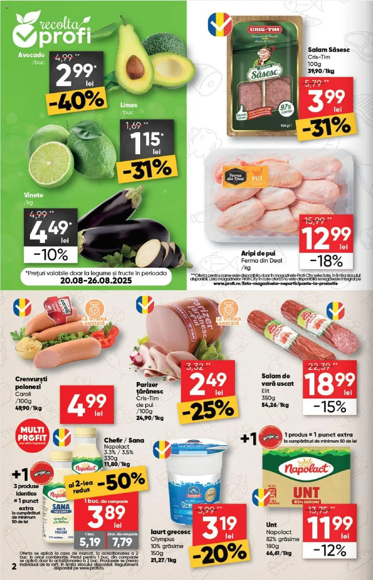 Catalog Profi City nou – valabil de la 20.08.2025 | Pagină: 4 | Produse: Masaüstü kılıfı, Hacıyatmaz Kedi Oyuncağı, Vitrină, Salam