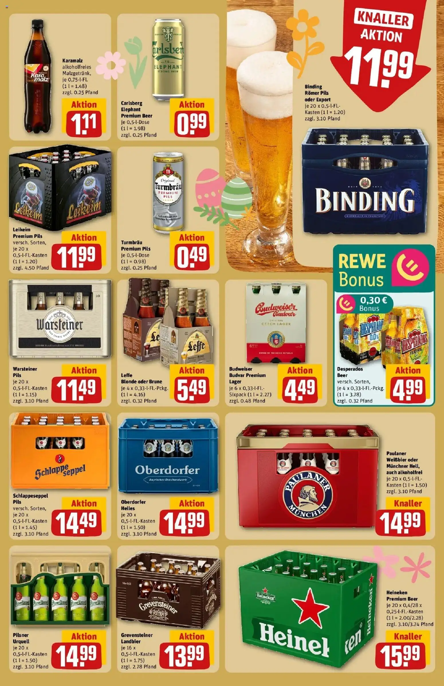 Rewe Prospekt Stockstadt	 – gültig ab 15.03.2026 | Seite: 19 | Produkte: Pils, Pilsner urquell, Desperados, Budweiser