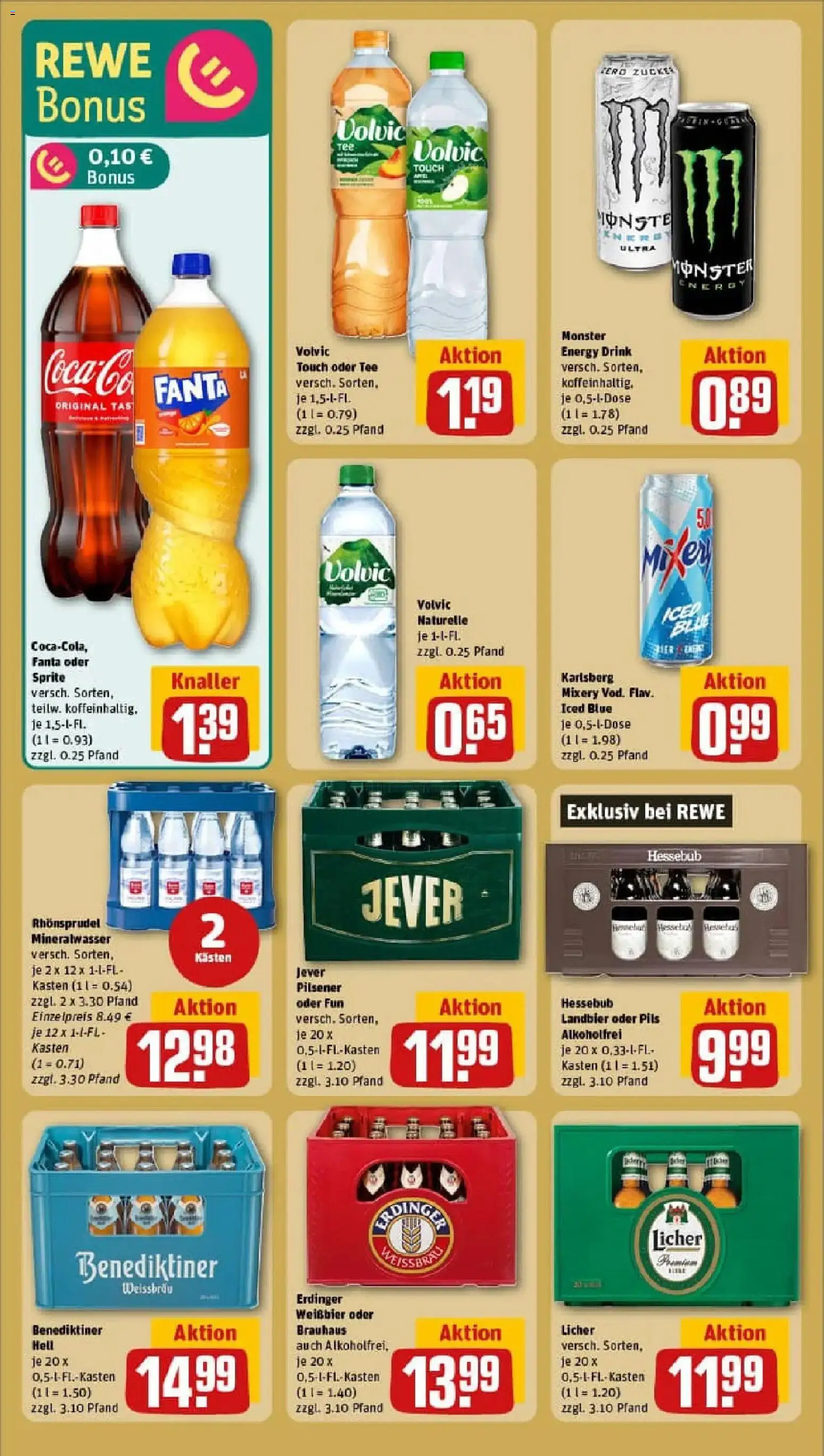 Rewe prospekt Büdingen	 – gültig ab 11.01.2026 | Seite: 22 | Produkte: Sprite, Erdinger, Benediktiner hell, Volvic
