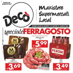 Anteprima del volantino Decò Maxistore, Supermercati, Local - Sicilia valido a partire dal 12.08.2025