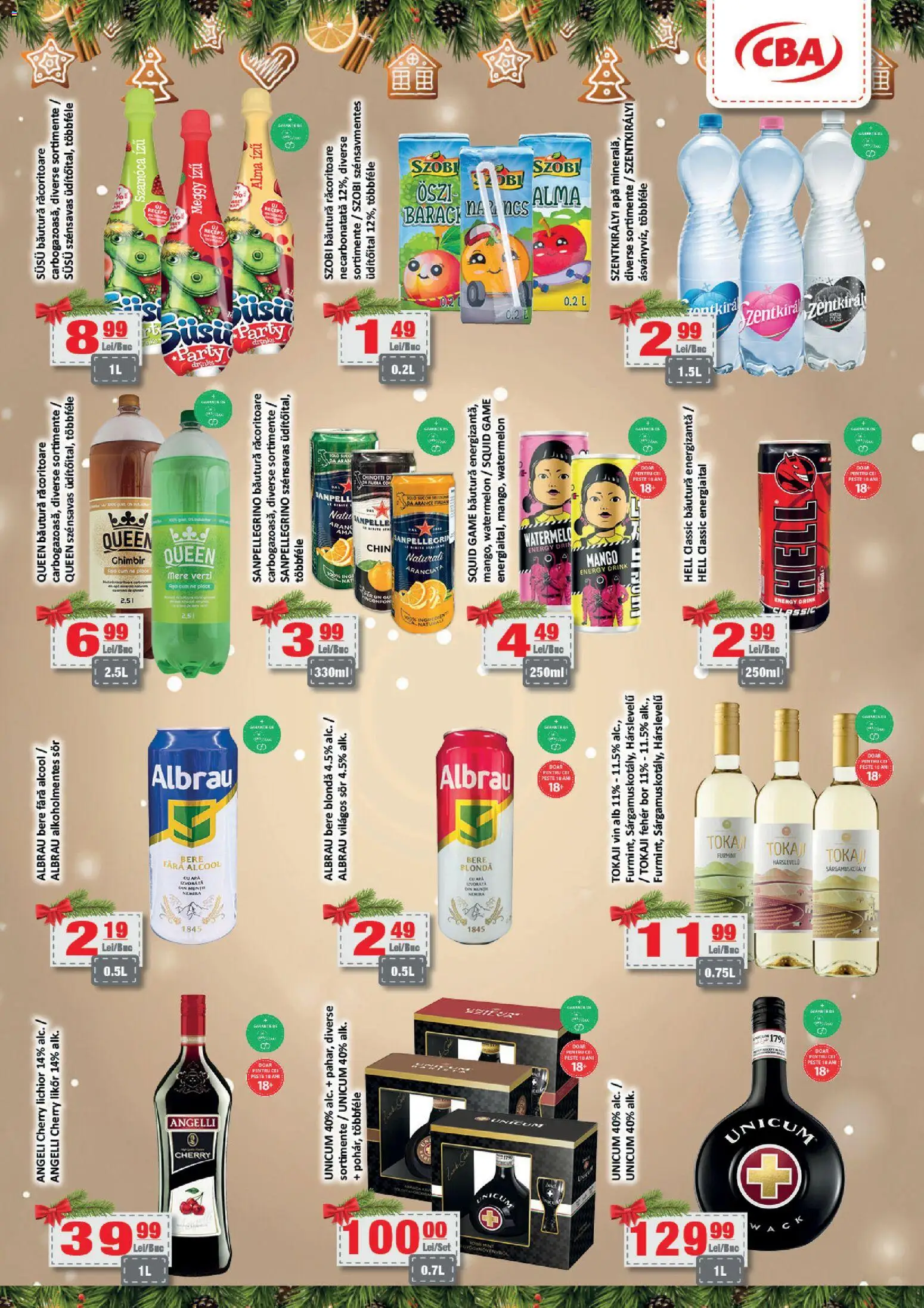 Noul catalog CBA – valabil de la 11.12.2025 | Pagină: 8 | Produse: Lichior, Vin, Bere, Apă