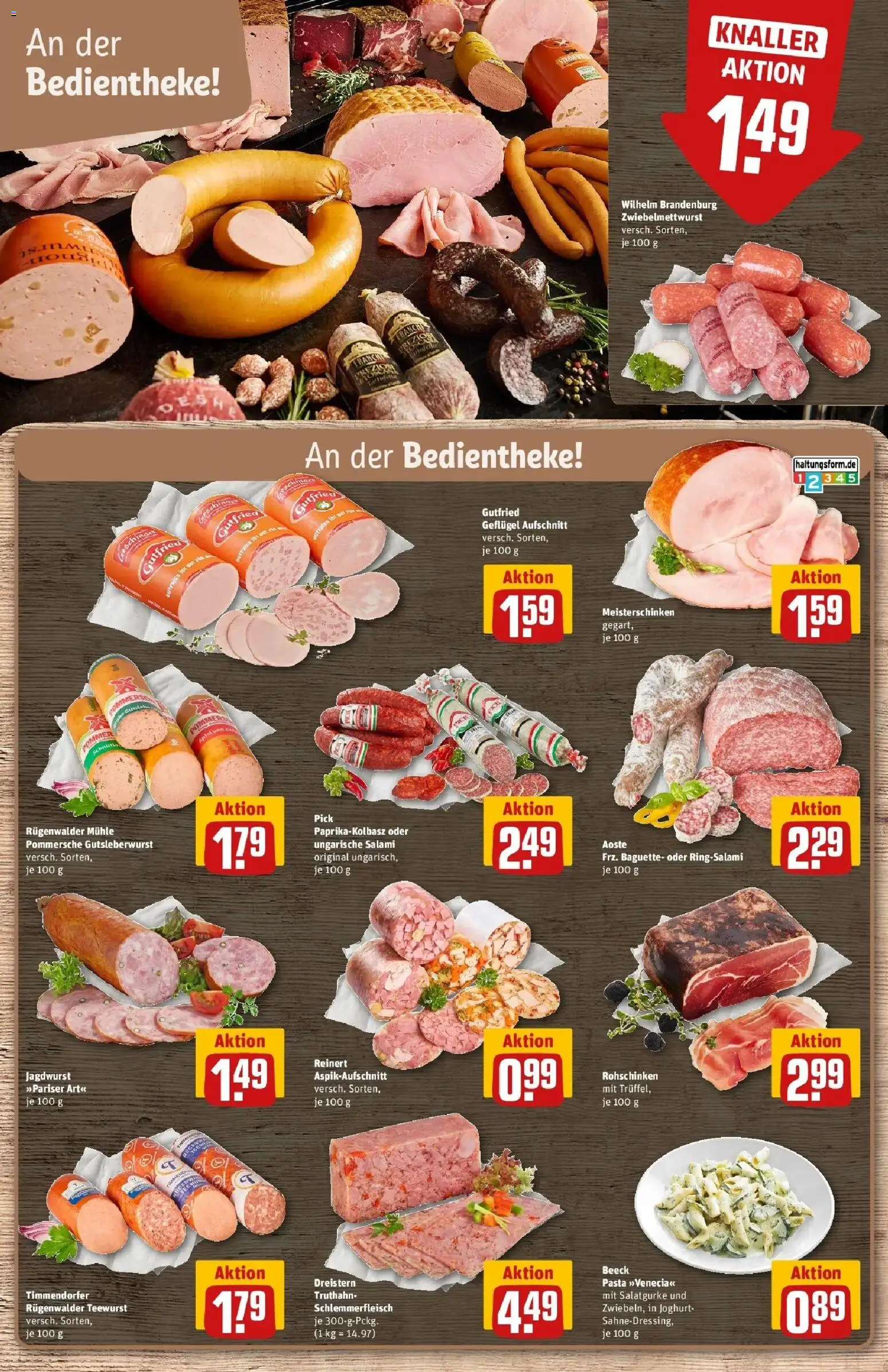Rewe Prospekt Elsterwerda	 – gültig ab 30.03.2026 | Seite: 14 | Produkte: Joghurt, Baguette, Pasta, Salami