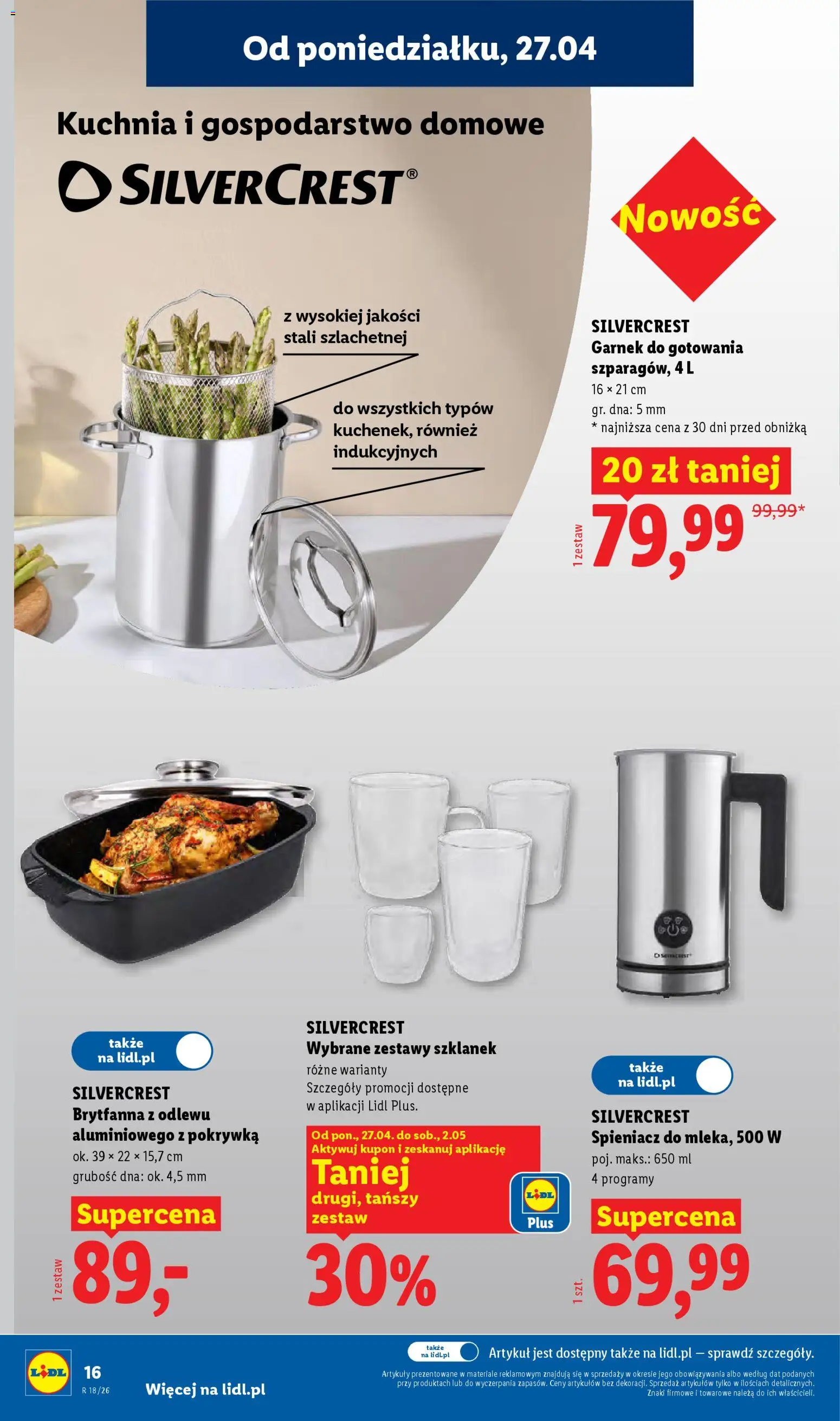 Lidl Katalog od 27.04.2026 | Strona: 16 | Produkty: Garnek