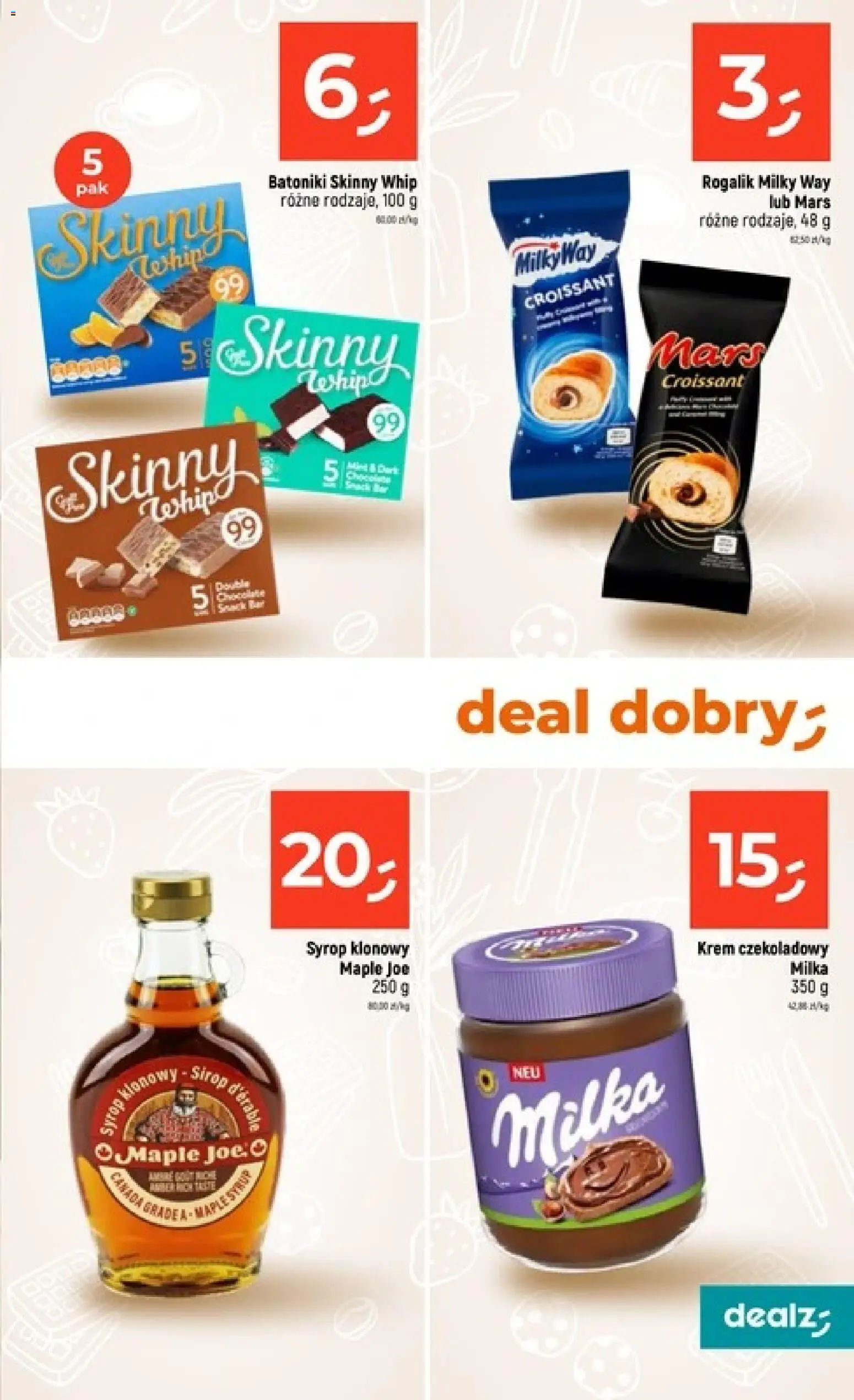 Dealz Gazetka od 12.02.2026 | Strona: 13 | Produkty: Krem czekoladowy, Syrop klonowy, Milka, Krem