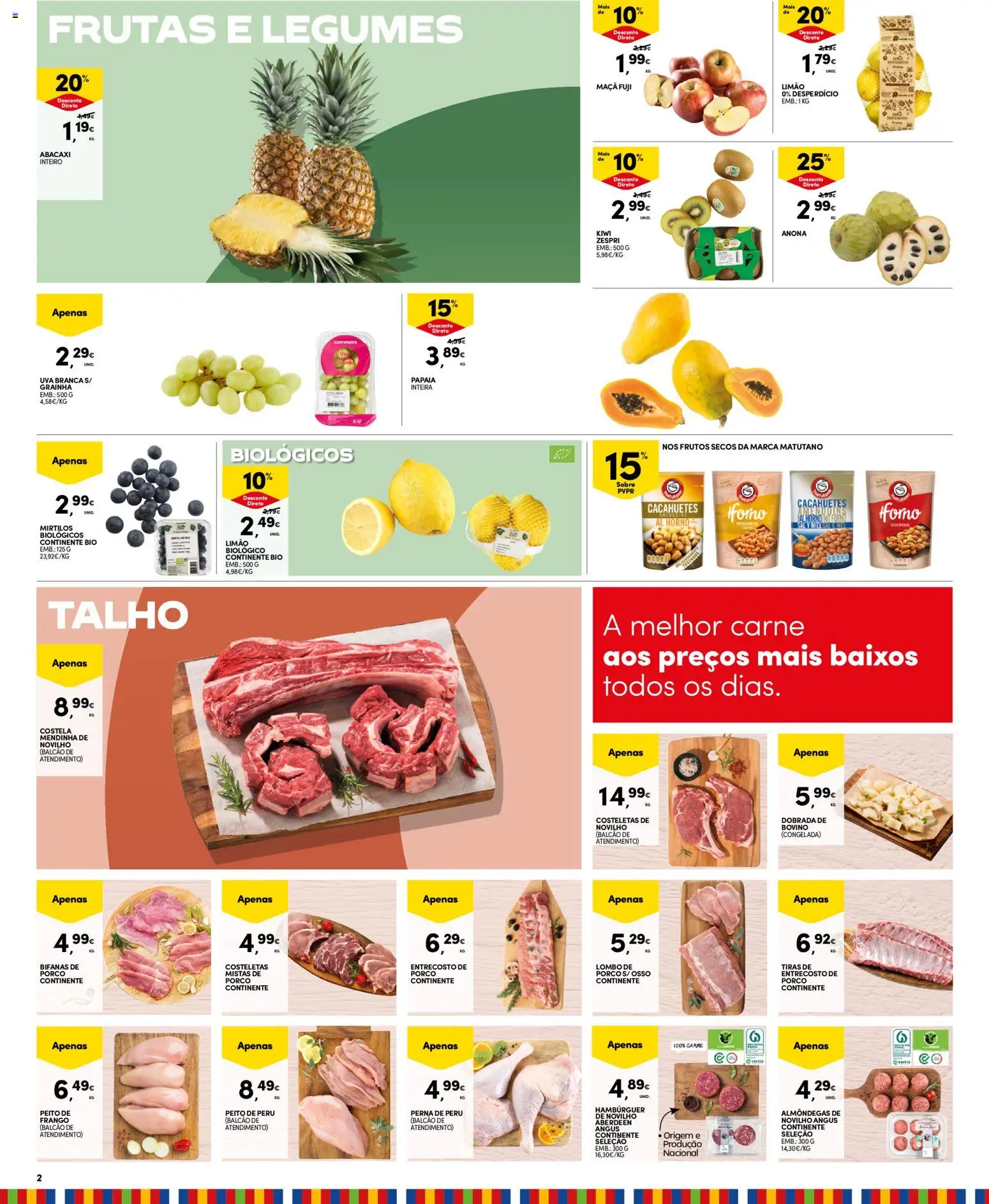 Continente Madeira │ válido de 04.11.2025 | Página: 2 | Produtos: Frango, Peru, Lombo, Abacaxi