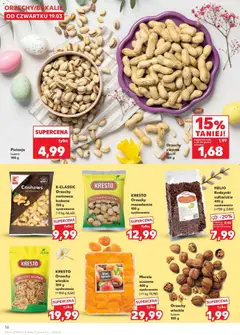 Pogląd oferty "Kaufland gazetka - Wielkanoc" - ważna od 19.03.2026 | Strona: 16 | Produkty: Orzechy włoskie, Morele, Orzechy, Rodzynki