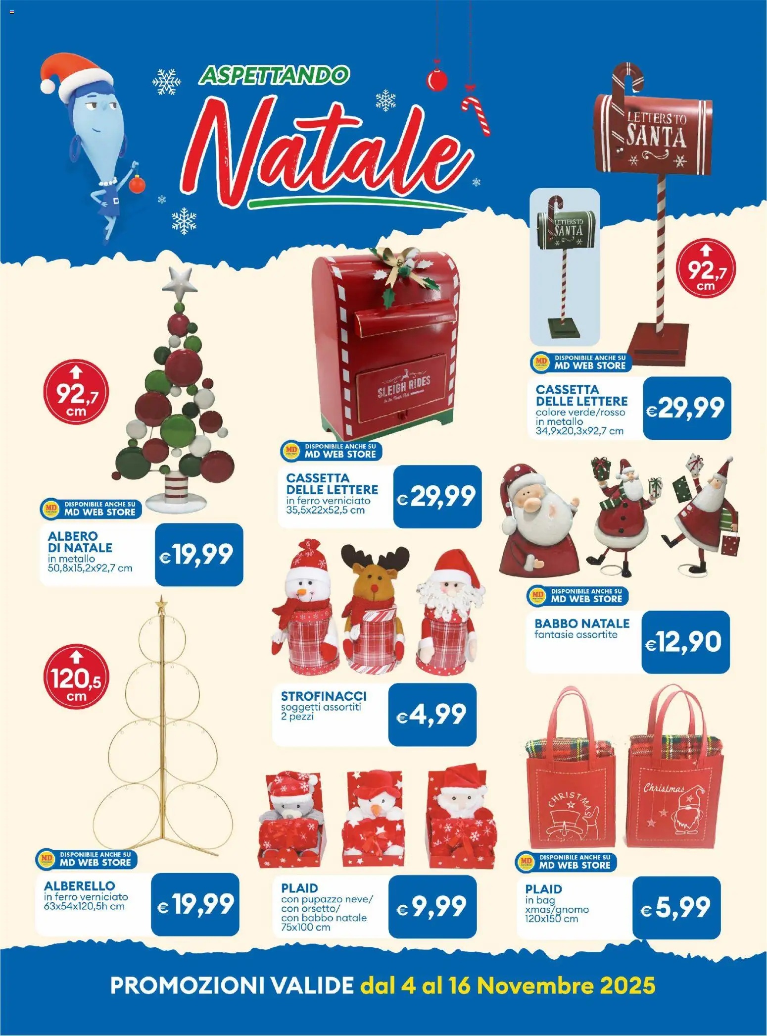 Volantino MD Discount del 04.11.2025 | Pagina: 30 | Prodotti: Plaid, Albero di natale, Strofinacci
