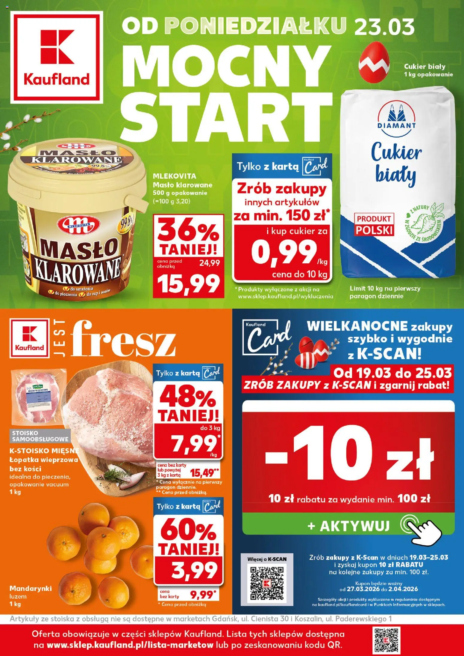 Kaufland Polsko leták - Mocny start od 23.03.2026 | Strana: 1