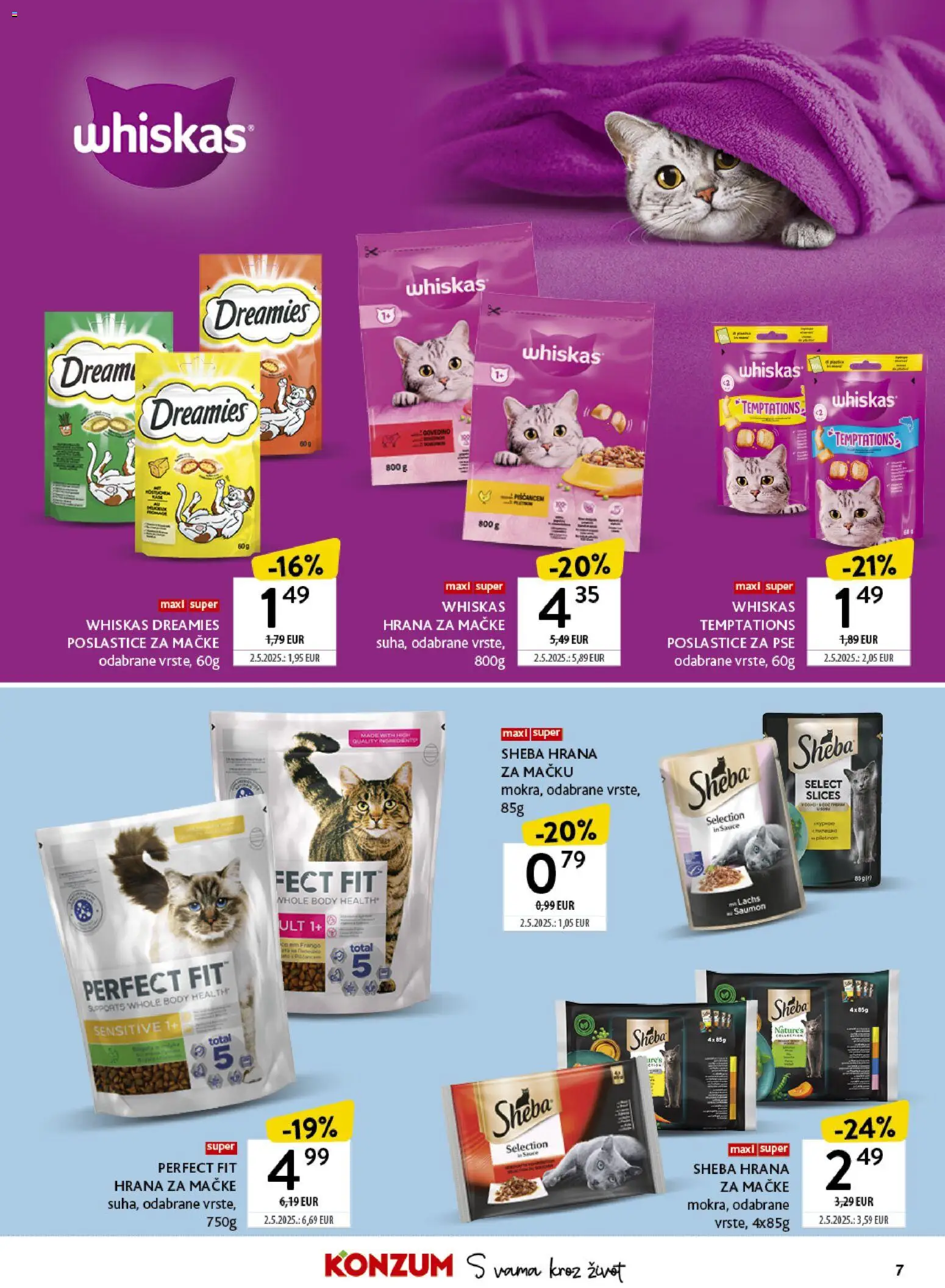 Konzum HR akciós ujság - amely érvényes a következő dátumtól: 13.04.2026 | Oldal: 7 | Termékek: Body, Whiskas