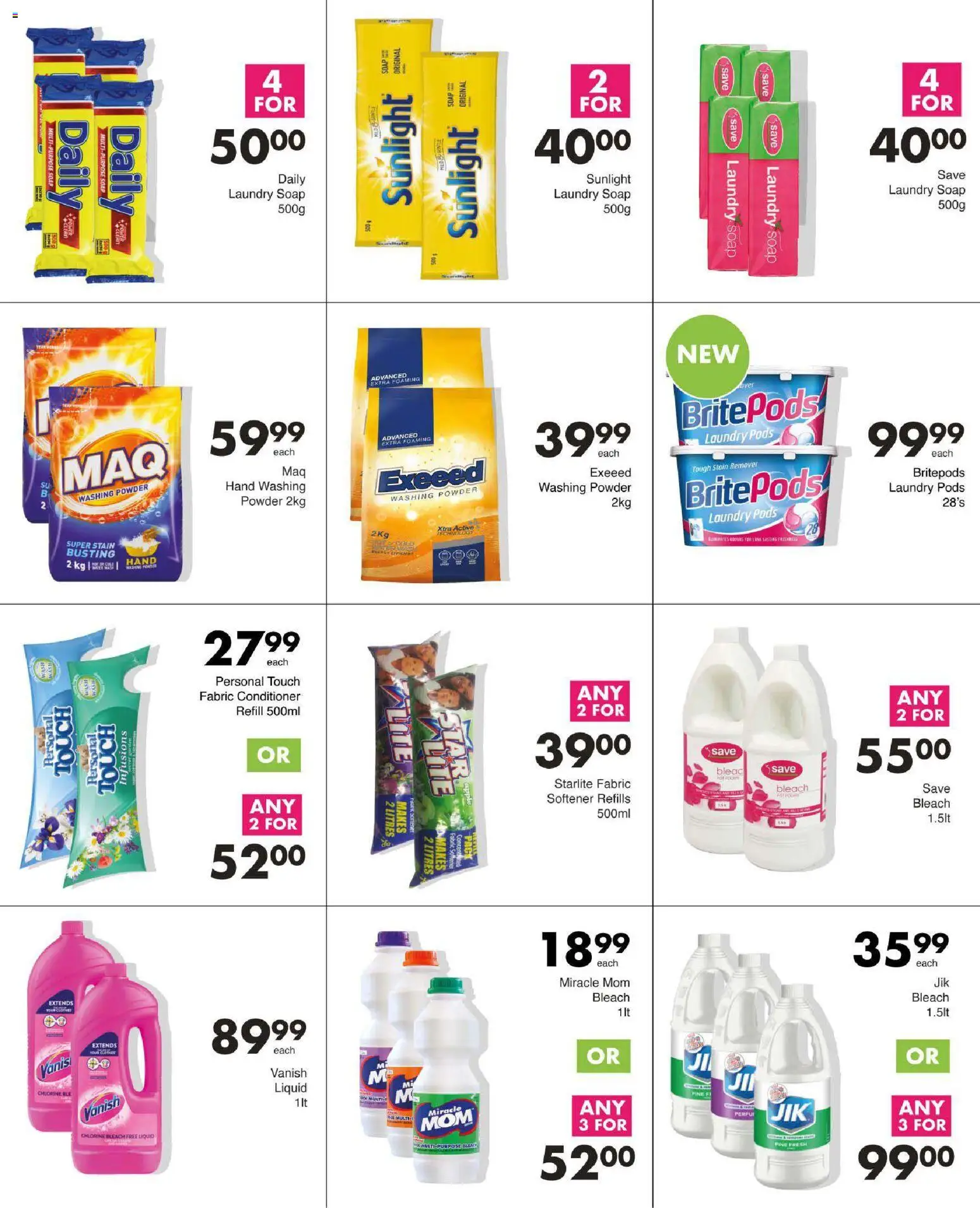 New Save catalogue – valid from 15.01.2026 | Page: 71 | Products: Powder, Conditioner, Soap, Stain remover
