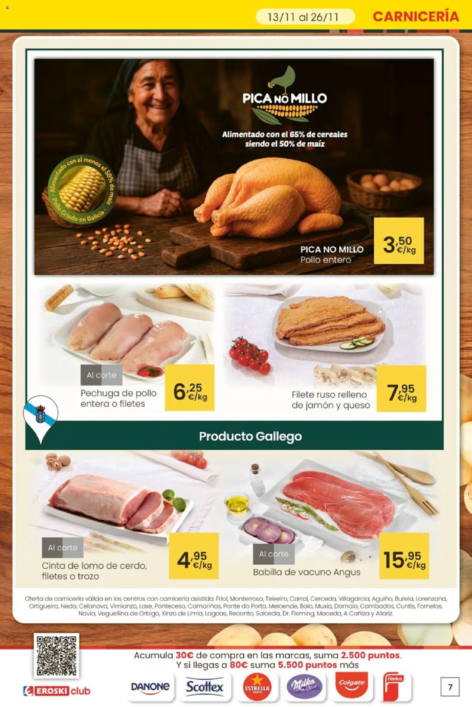 Eroski - Adelántate a la Navidad │ válido desde el 13.11.2025 | Página: 7 | Productos: Queso, Jamón, Cereales, Filete