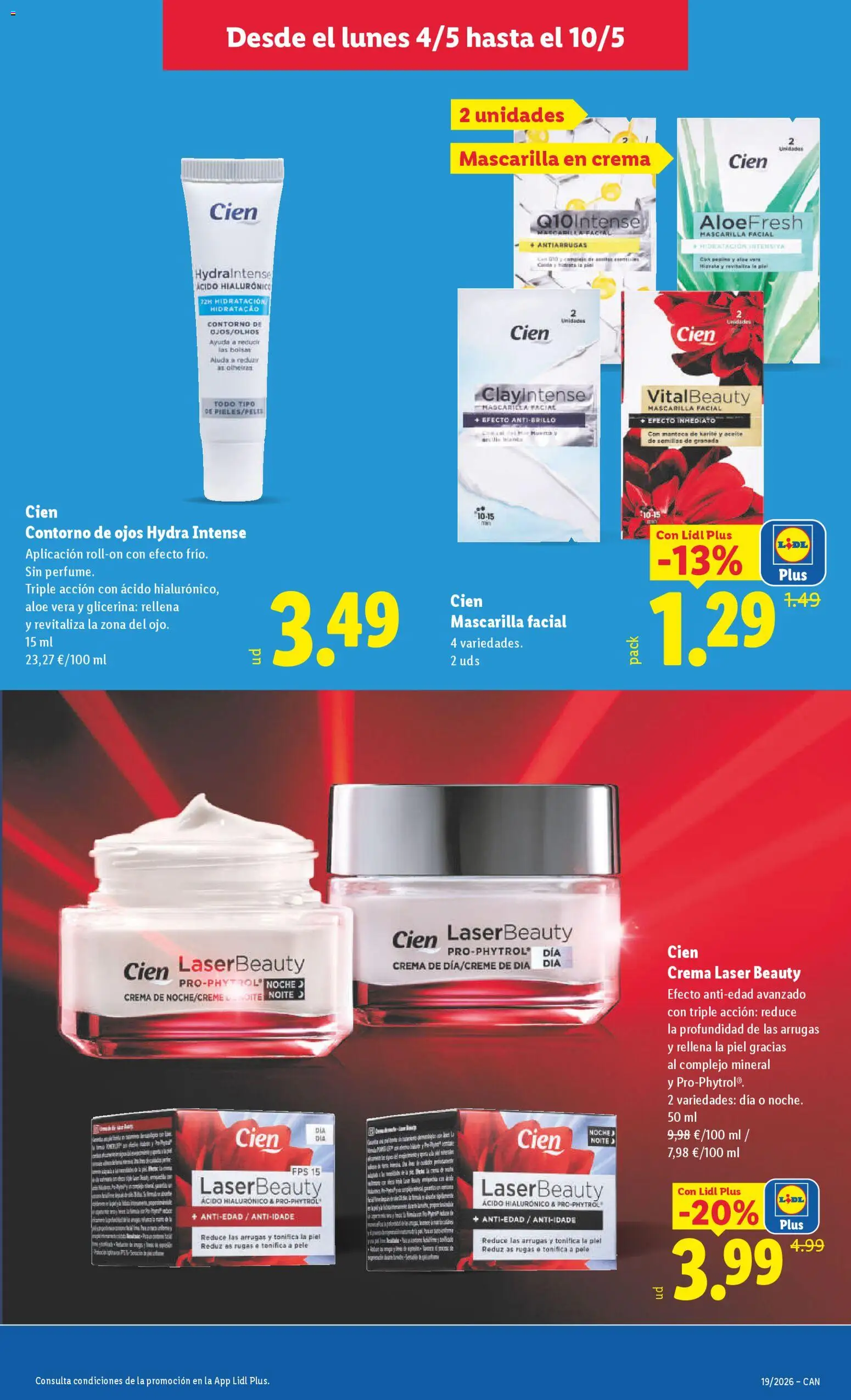 Lidl folleto │ válido desde el 04.05.2026 | Página: 21 | Productos: Manteca, Aceite, Mascarilla facial, Crema