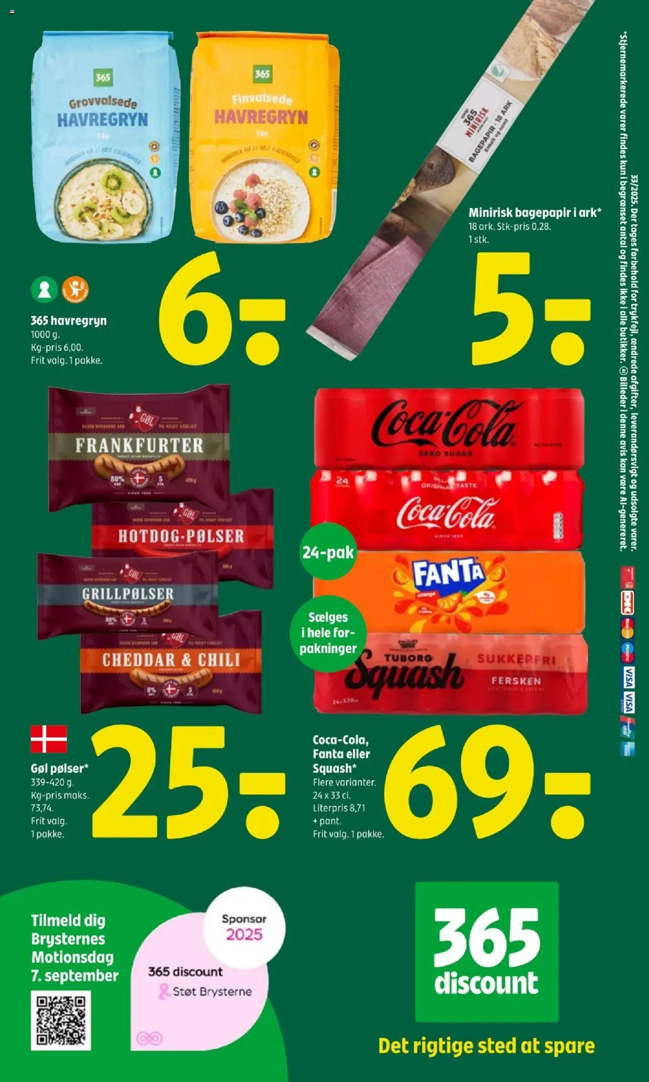 Coop 365 Tilbudsavis gyldig fra 14.08.2025 | Side: 7 | Produkter: Coca Cola, Havregryn, Fanta, Aparelho de barbear