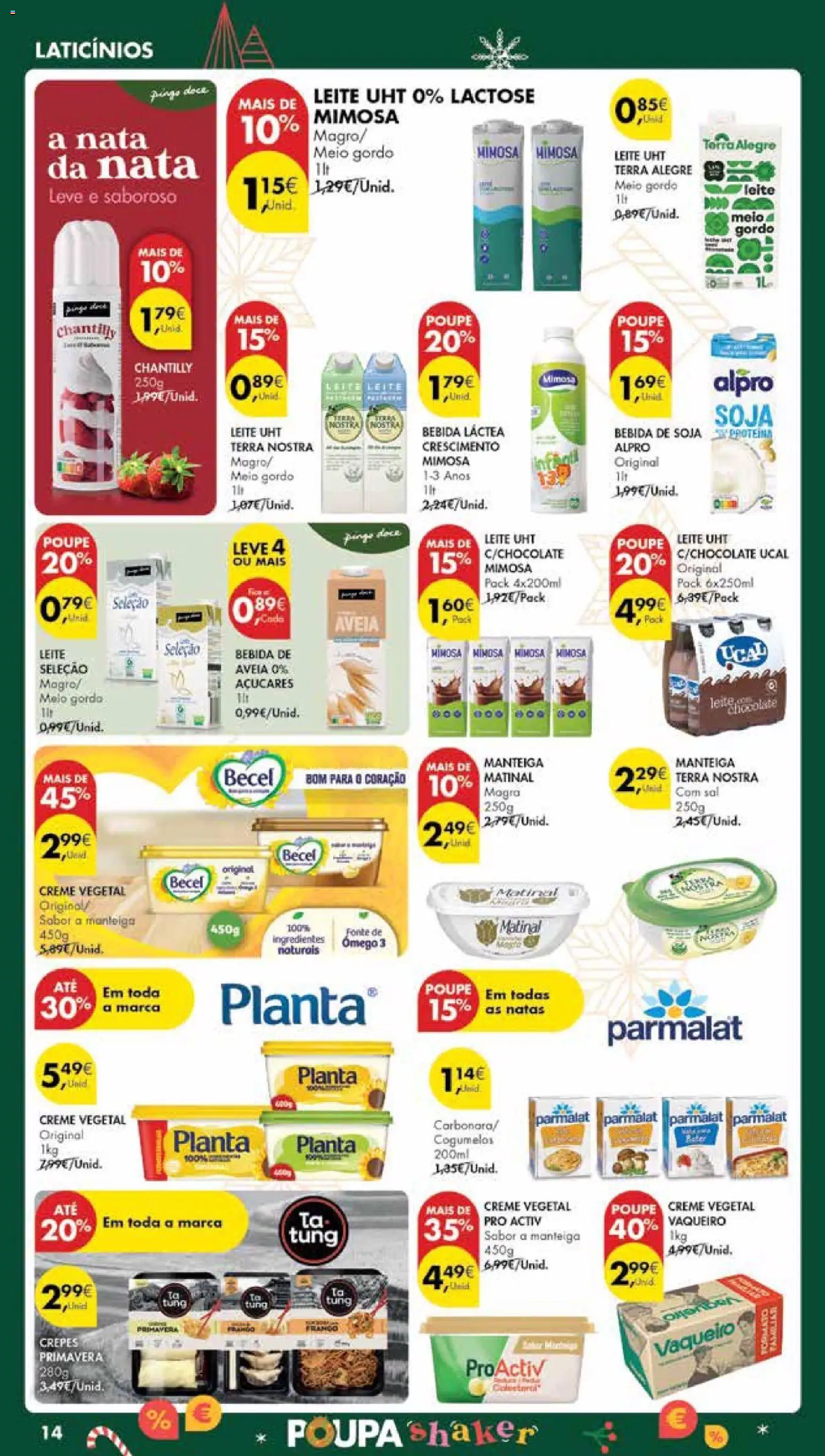 Pingo Doce Poupe Esta Semana Madeira │ válido de 09.12.2025 | Página: 14 | Produtos: Aveia, Manteiga, Chocolate, Nata