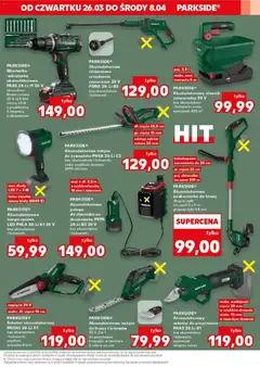 Pogląd oferty "Kaufland gazetka - Złap Okazje" - ważna od 26.03.2026 | Strona: 5 | Produkty: Trawy, Sekator, Lampa, Nożyce do żywopłotu