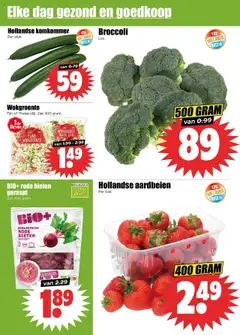  | Pagina: 2 | Producten: Komkommer, Broccoli, Aardbeien, Zak