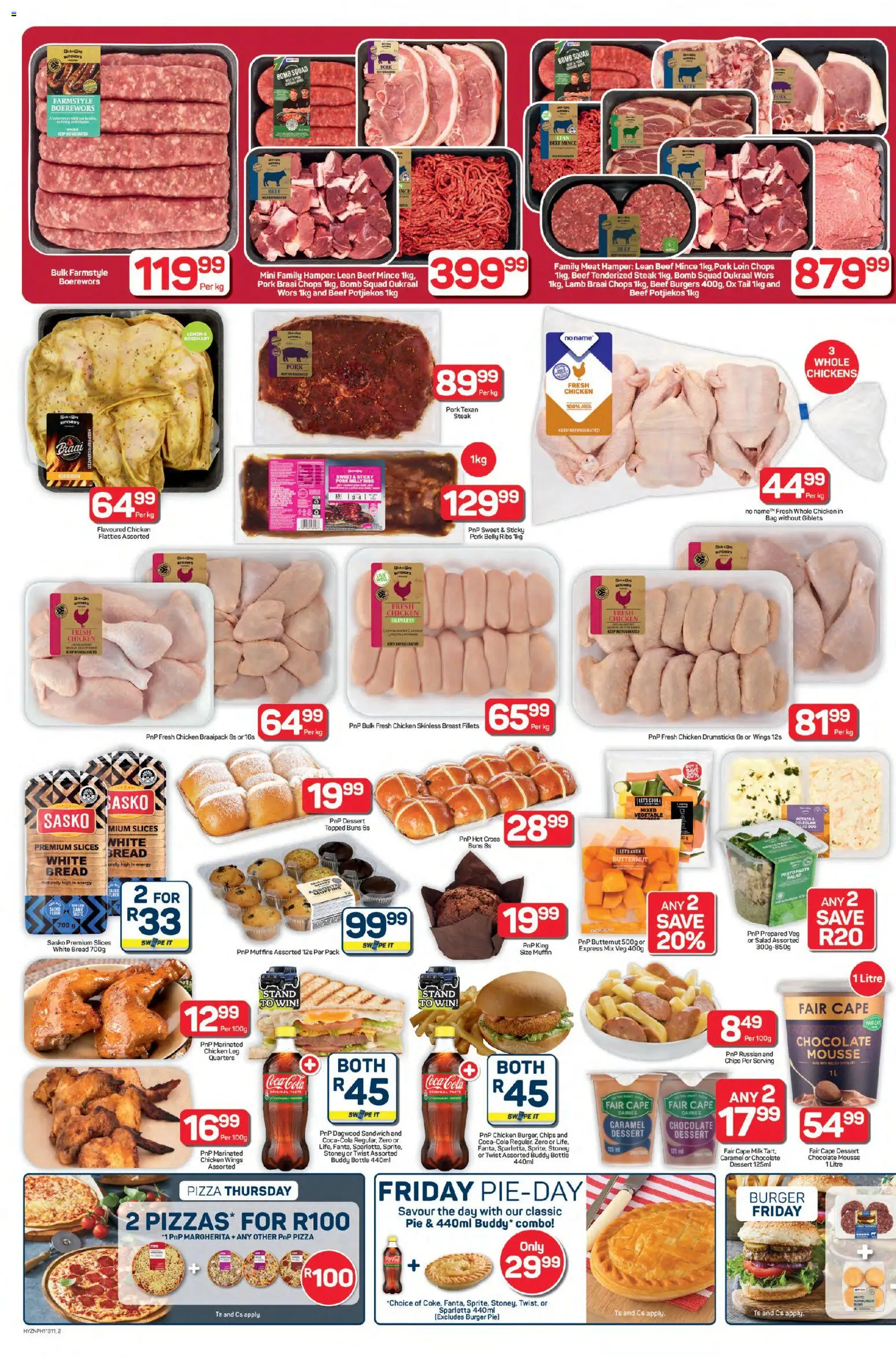 New Pick n Pay catalogue – valid from 23.01.2026 | Page: 2 | Products: Muffins, Boerewors, Beet, Caramel