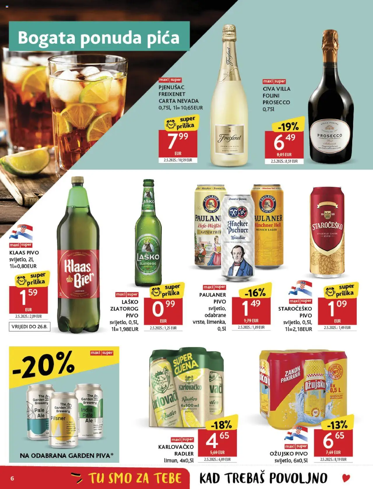 Konzum HR akciós ujság - amely érvényes a következő dátumtól: 13.08.2025 | Oldal: 6 | Termékek: Radler
