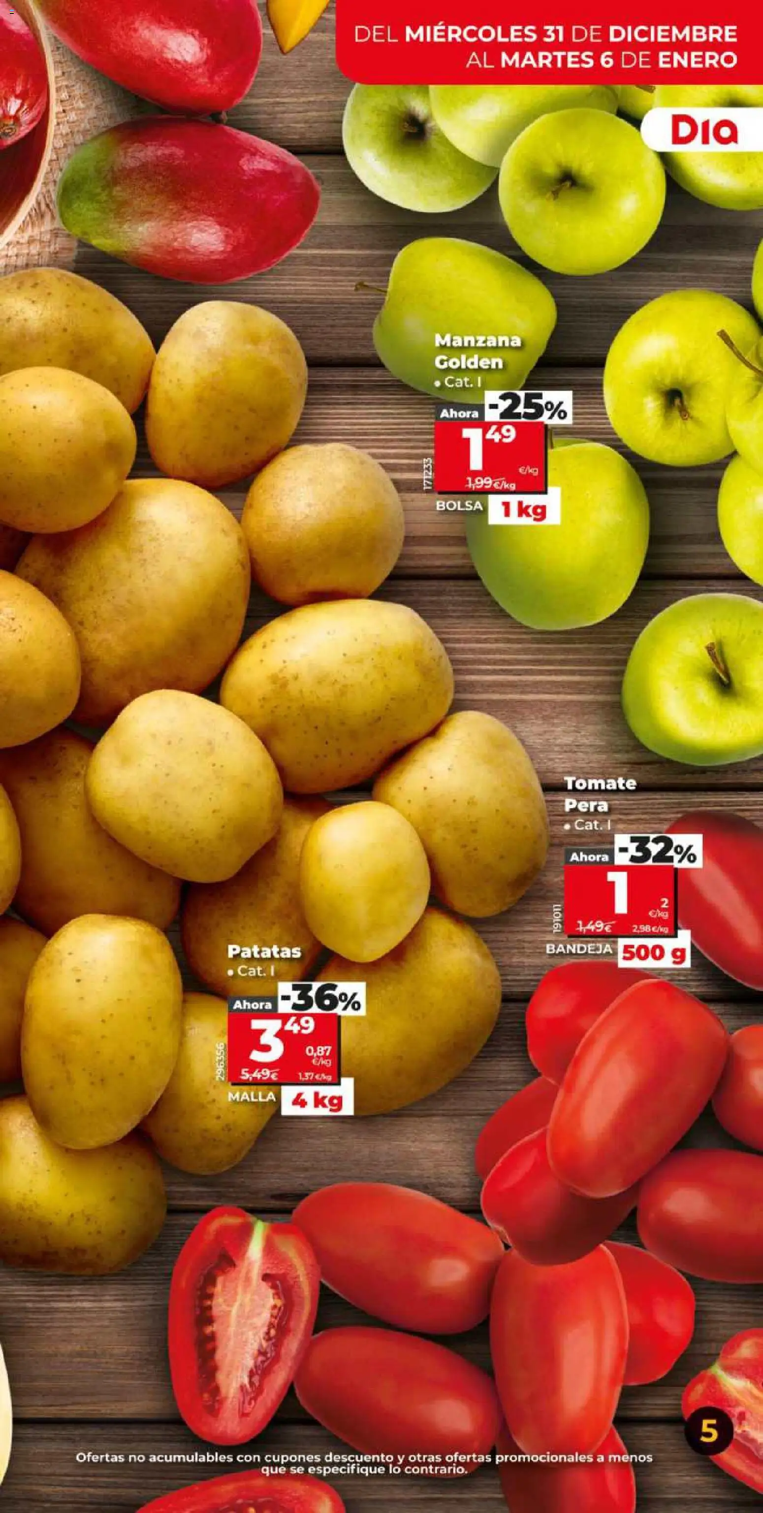 Dia - folleto Market │ válido desde el 31.12.2025 | Página: 5 | Productos: Manzana, Bolsa, Bandeja