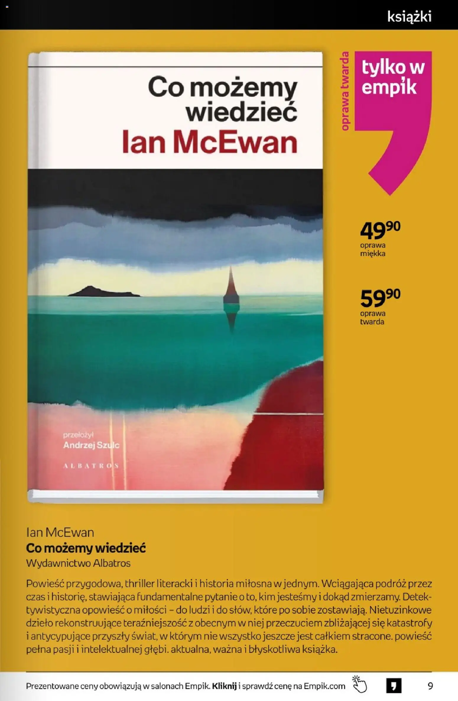 Empik promocje - Tom kultury Książki od 25.02.2026 | Strona: 9 | Produkty: Książki