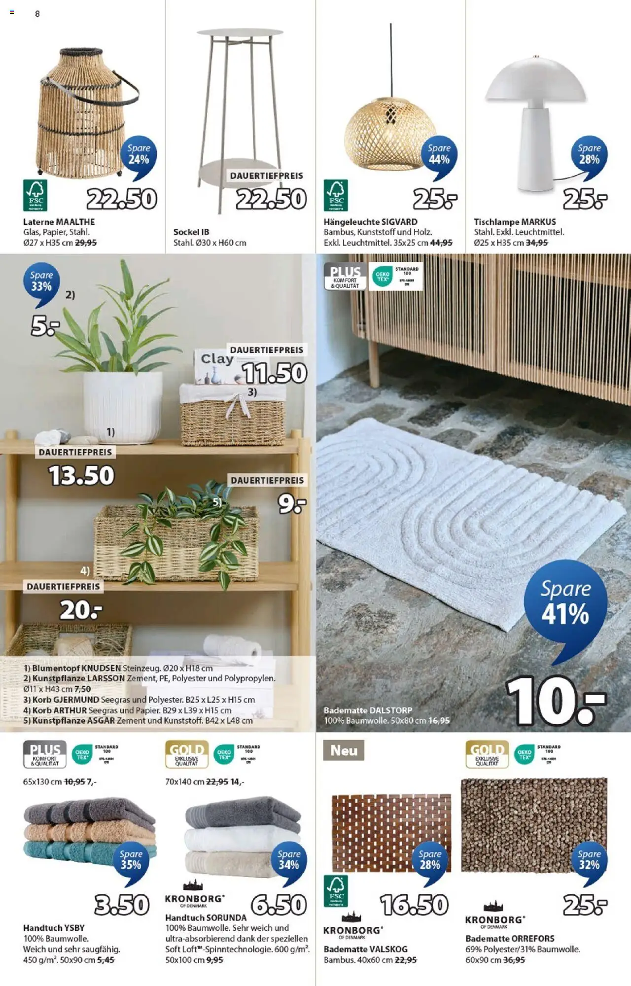 JYSK Aktionen – gültig ab 21.10.2025 | Seite: 8 | Produkte: Korb, Blumentopf