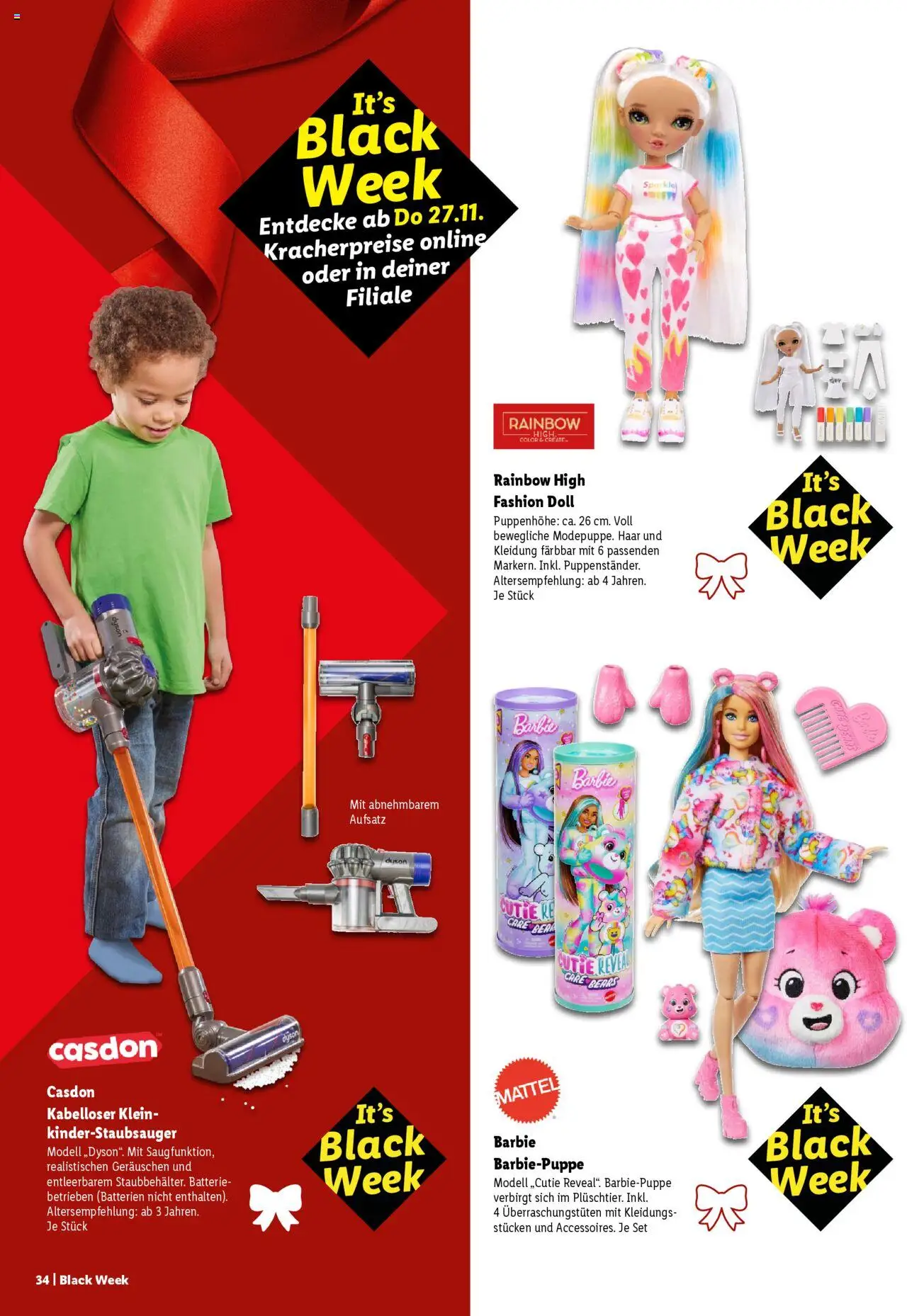 Lidl - Prospekt – gültig ab 11.10.2025 | Seite: 34 | Produkte: Dyson, Batterien, Batterie