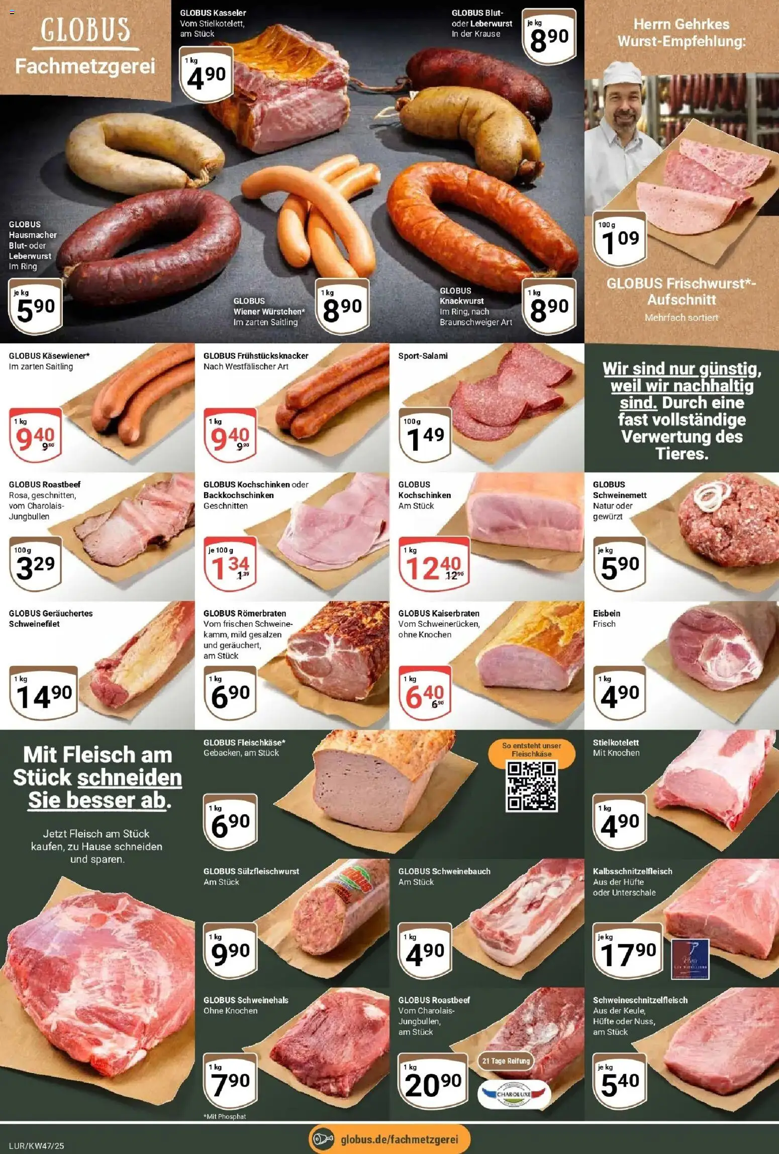 Globus prospekt Hamburg	 – gültig ab 17.11.2025 | Seite: 10 | Produkte: Schweinebauch, Roastbeef, Schweinefilet, Fleisch