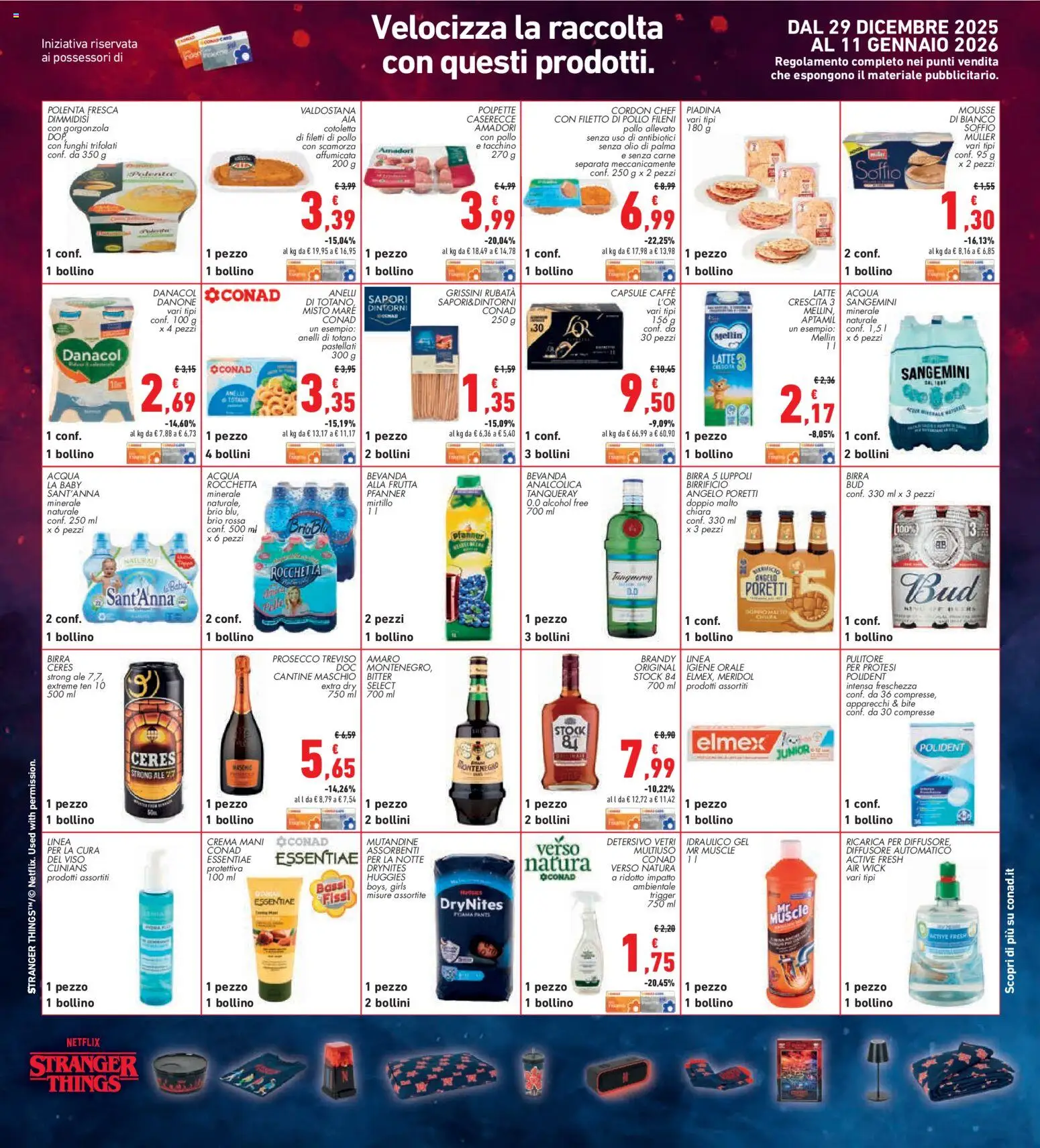 Volantino Conad del 27.12.2025 | Pagina: 30 | Prodotti: Latte, Funghi, Ceres, Amaro