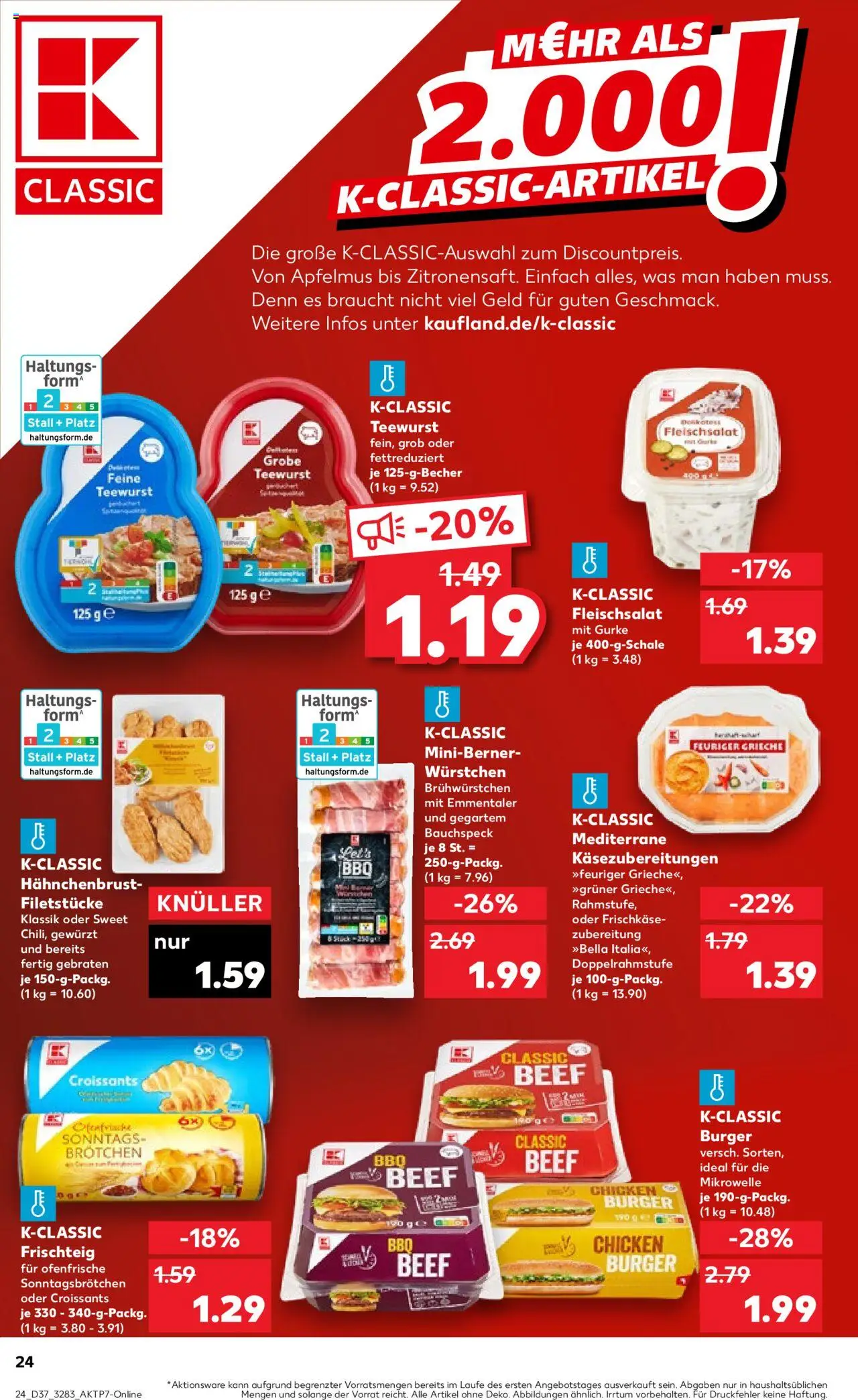 Kaufland prospekt Berlin	 – gültig ab 11.09.2025 | Seite: 24 | Produkte: Mikrowelle, Burger, Ofenfrische, Hahnchenbrust
