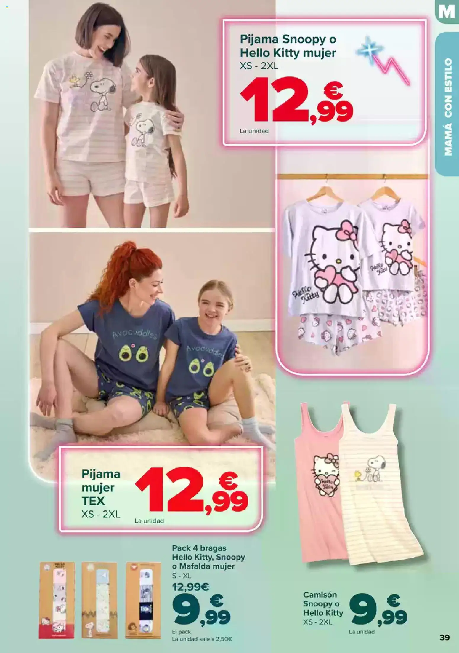 Carrefour Dia de la Madre │ válido desde el 23.04.2026 | Página: 39 | Productos: Bragas, Pijama, Camisón