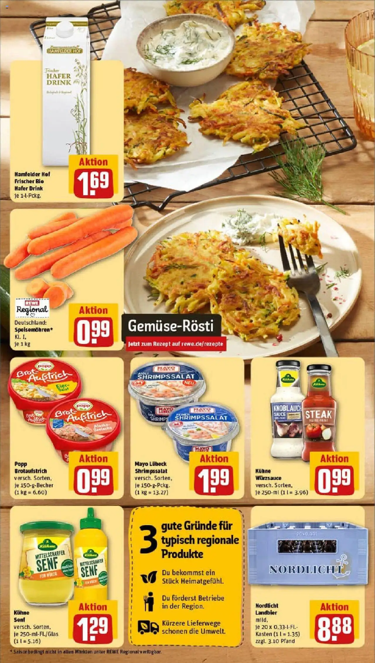 Rewe prospekt Warburg	 - gültig ab dem 13.07.2025 | Seite: 4 | Produkte: Knoblauch, Brot, Steak