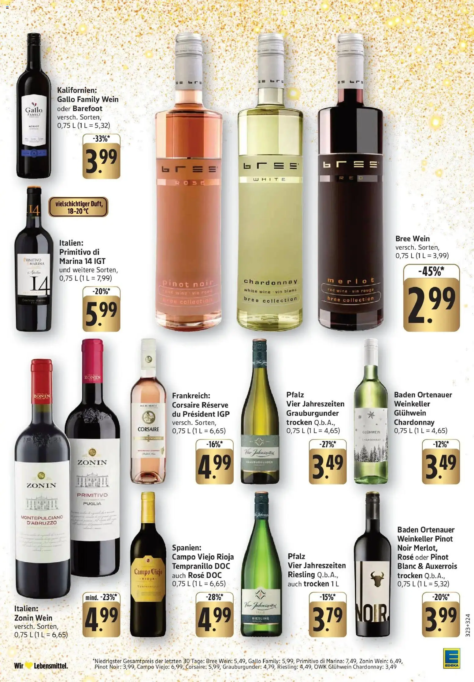 Edeka prospekt Ludwigshafen	 – gültig ab 08.12.2025 | Seite: 29 | Produkte: Bree, Rouge, Wein